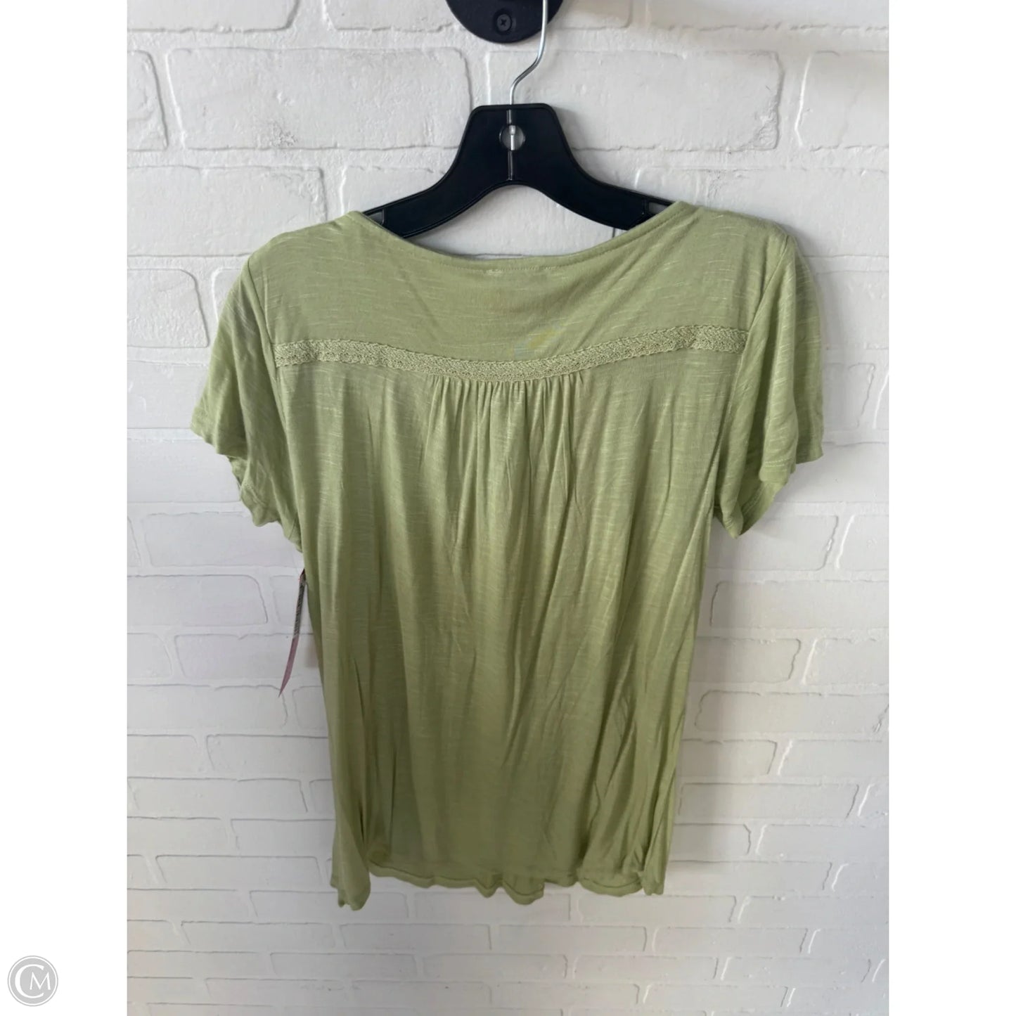 Top Short Sleeve By Sundance In Green, Size: L