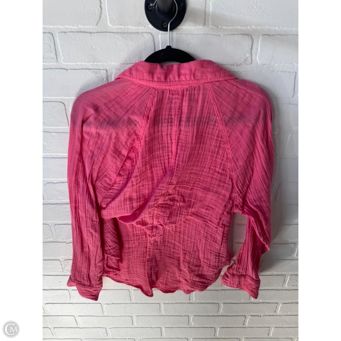 Top Long Sleeve By Z Supply In Pink, Size: Xs