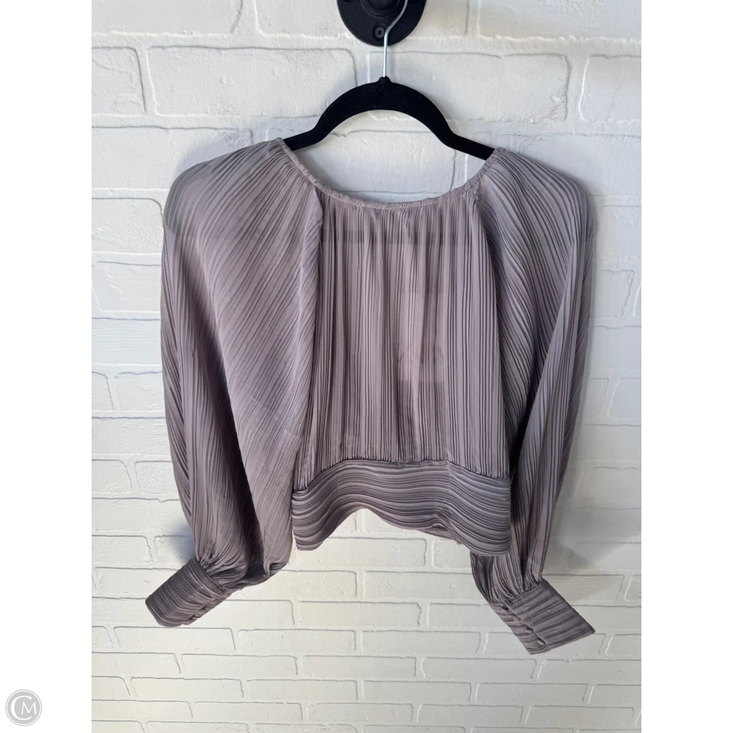 Top Long Sleeve By Zara In Brown, Size: Xl