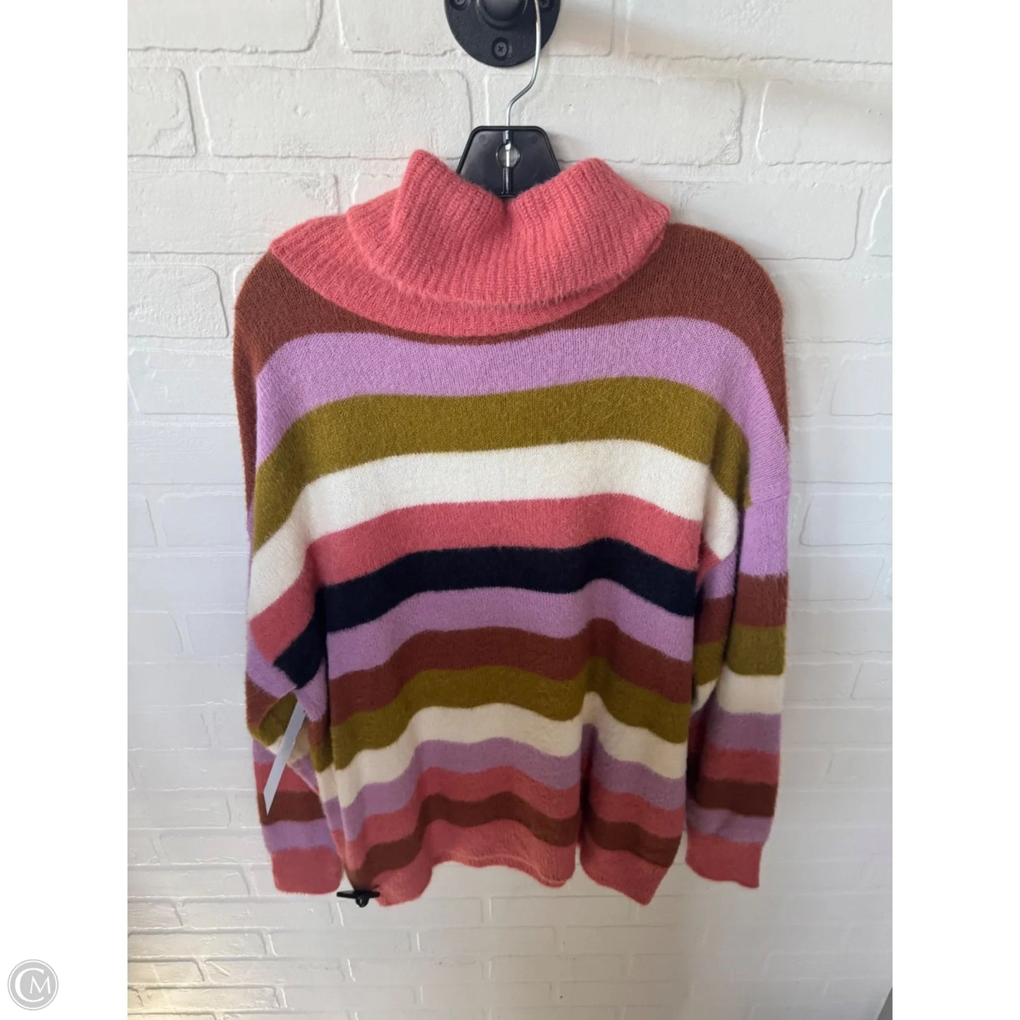 Sweater By Caslon In Orange & Purple, Size: Xl