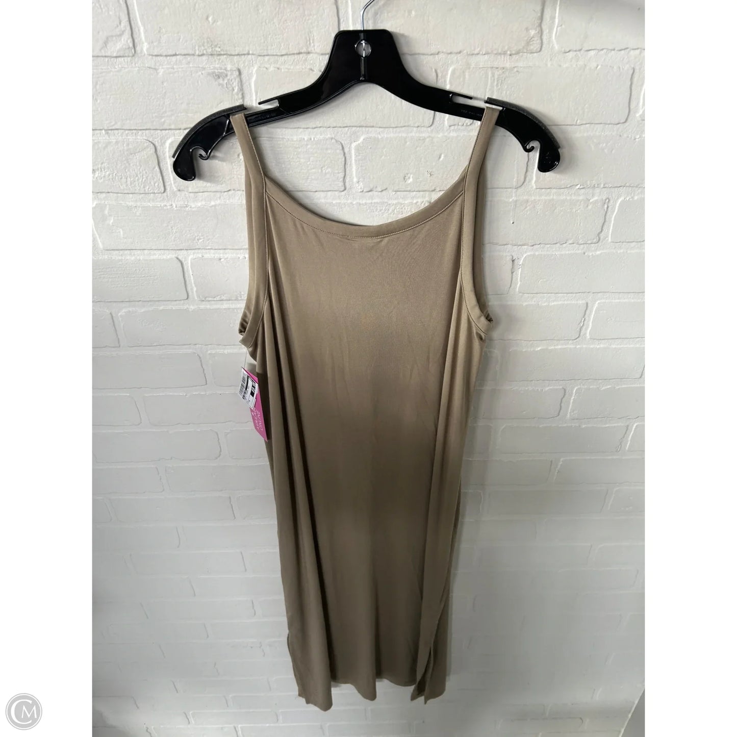 Dress Casual Midi By A New Day In Tan, Size: M