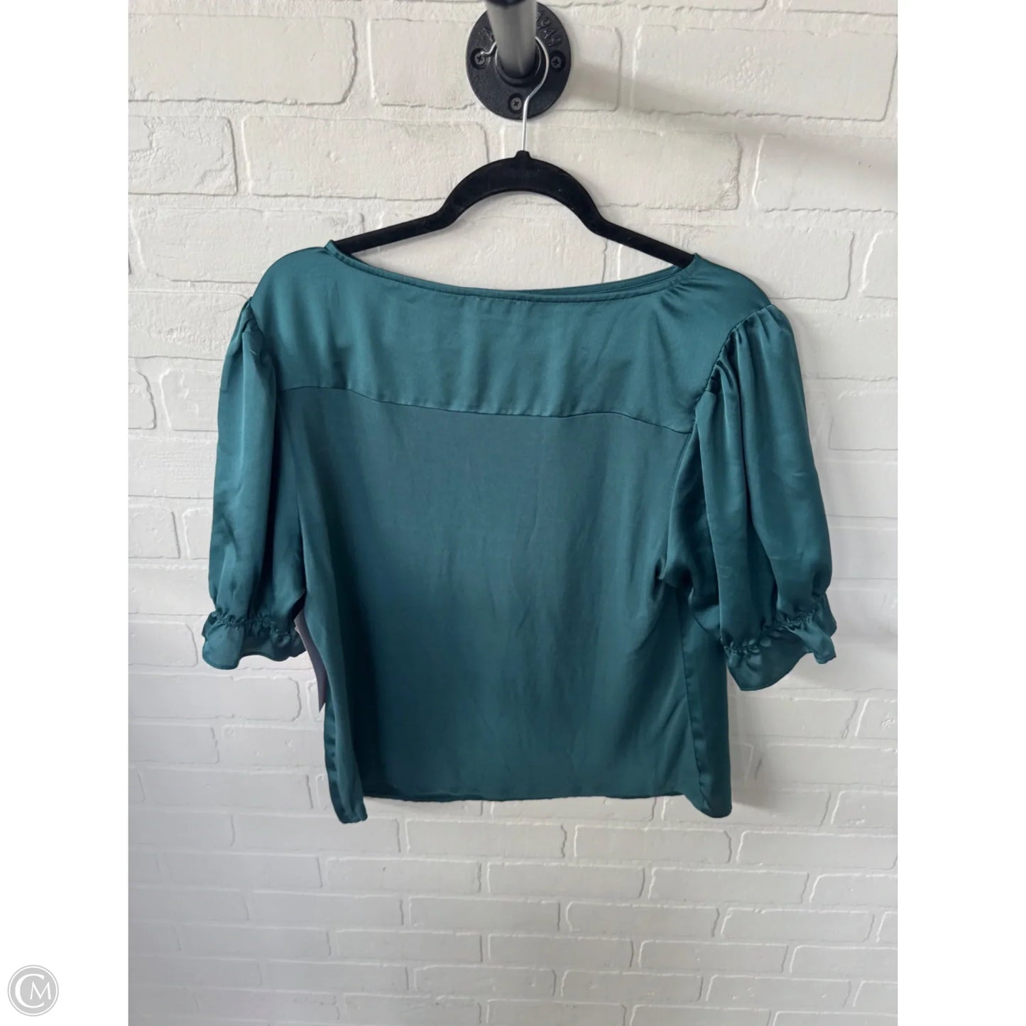 Top Short Sleeve By Loft In Green, Size: L