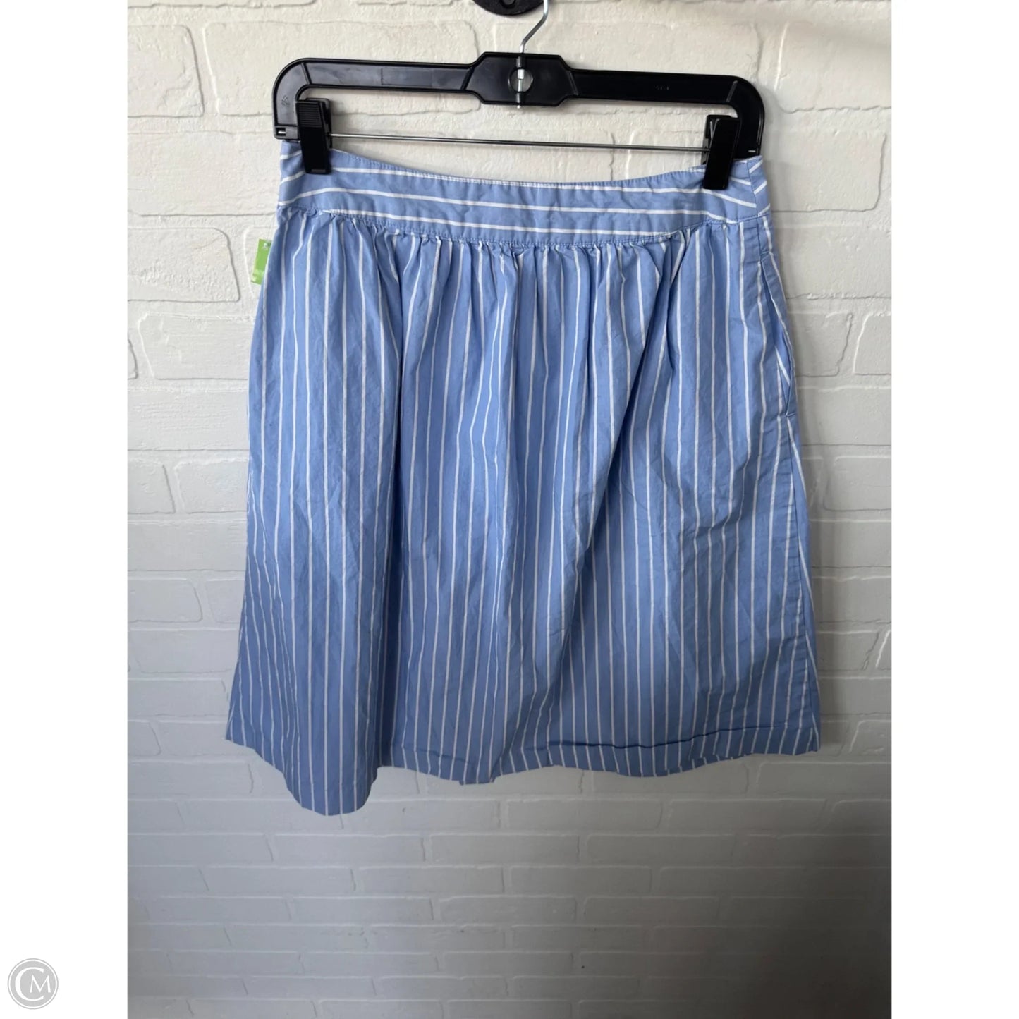 Skirt Midi By Who What Wear In Blue & White, Size: 6