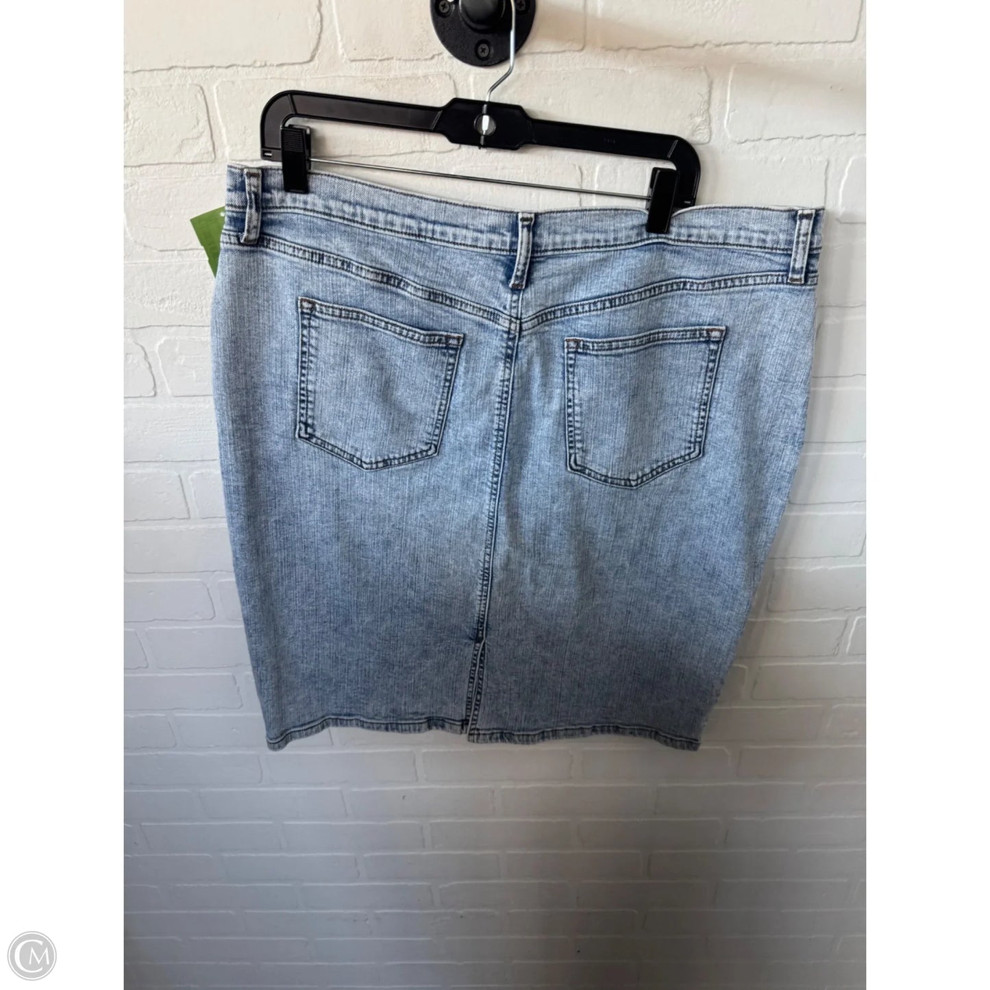 Skirt Mini & Short By Banana Republic In Blue Denim, Size: 18