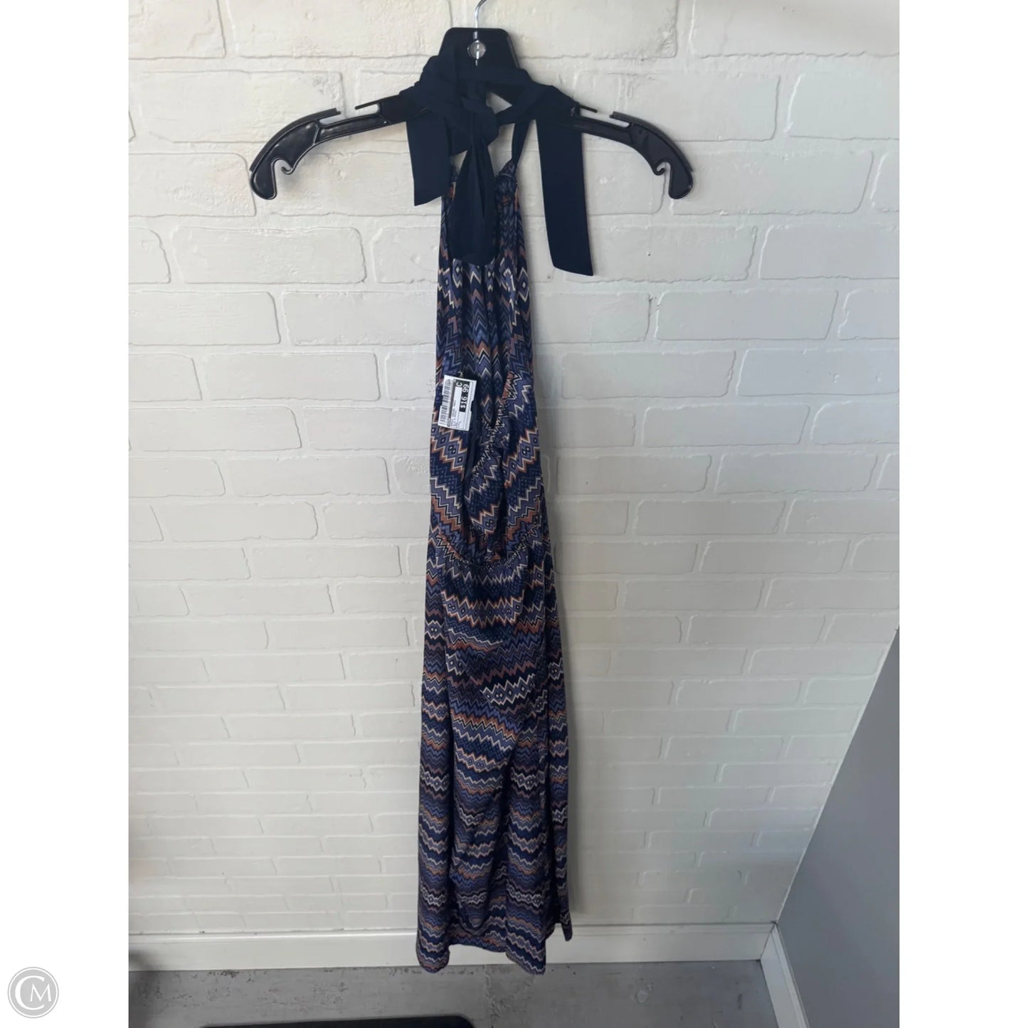 Dress Casual Maxi By Ezra In Blue & Brown, Size: M