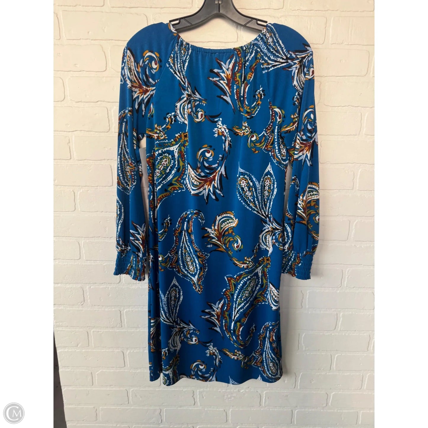 Dress Casual Short By Chicos In Blue & Brown, Size: S