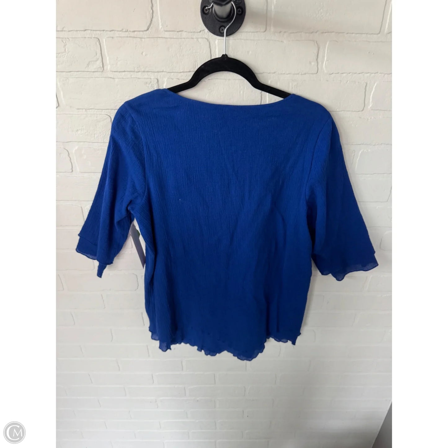 Tunic 3/4 Sleeve By Soft Surroundings In Blue, Size: S