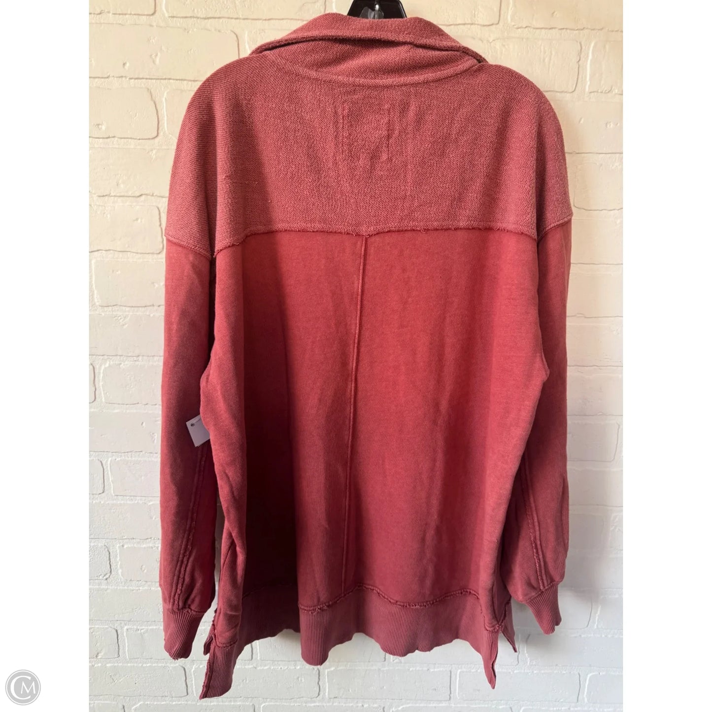 Sweatshirt Collar By Aerie In Orange, Size: L