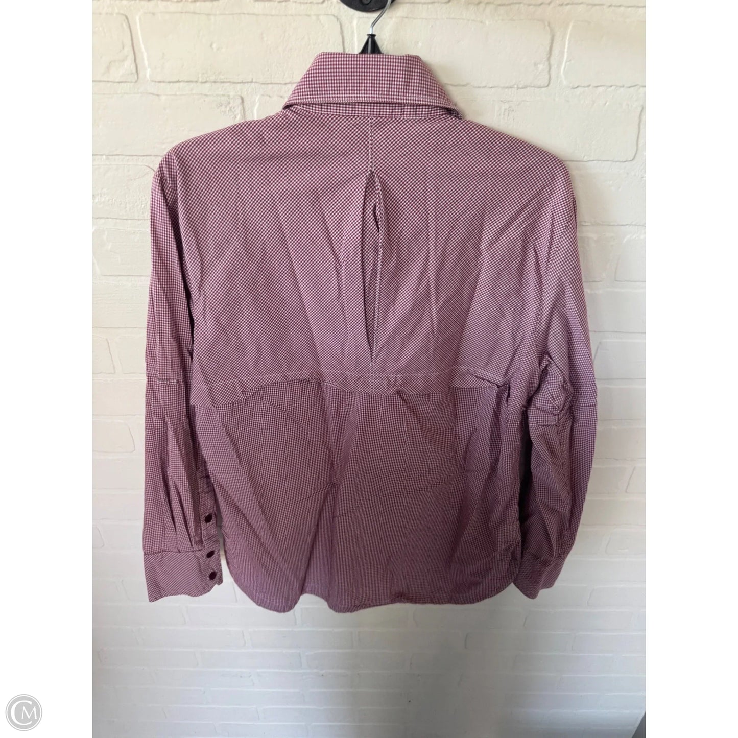 Top Long Sleeve By Clothes Mentor In Red & White, Size: M