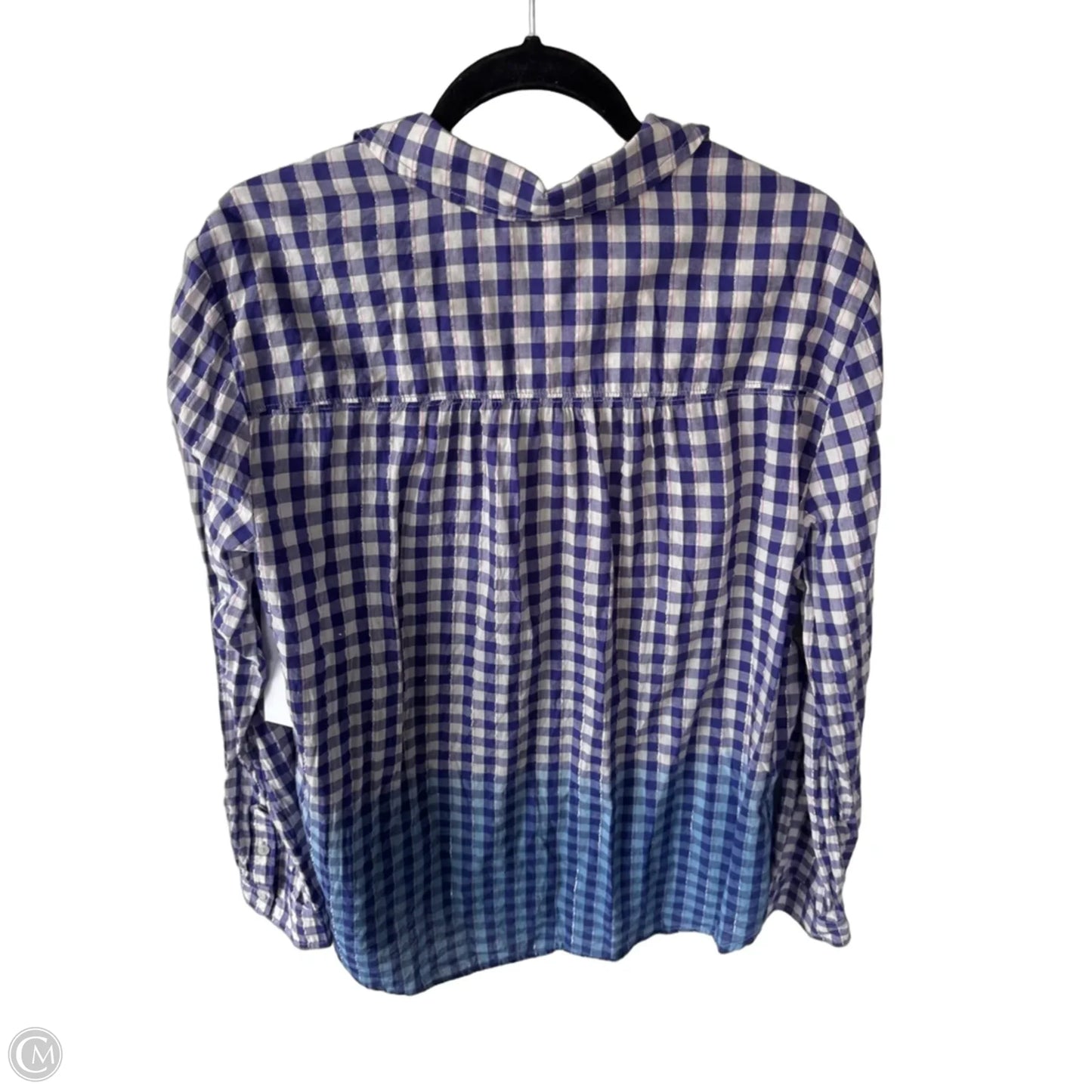 Top Long Sleeve By Pilcro In Purple & White, Size: Xl
