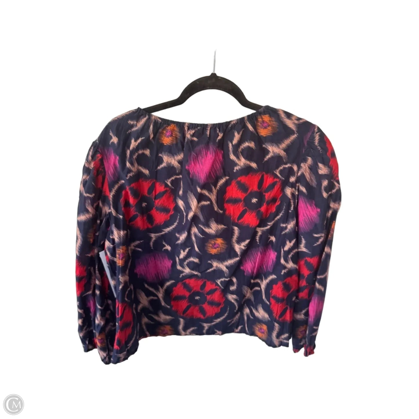 Top Long Sleeve By Velvet By Graham & Spencer In Blue & Pink, Size: S