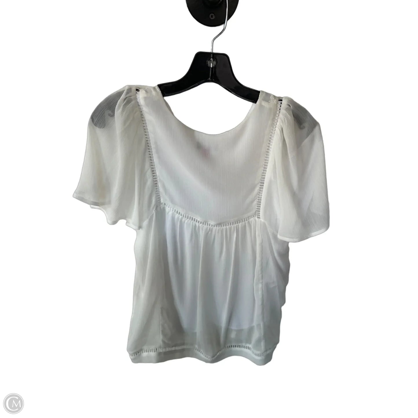 Top Short Sleeve By Vince Camuto In White, Size: Xs