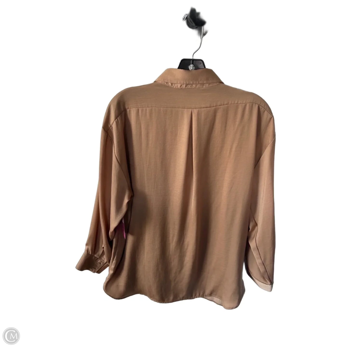 Top Long Sleeve By Banana Republic In Tan, Size: M