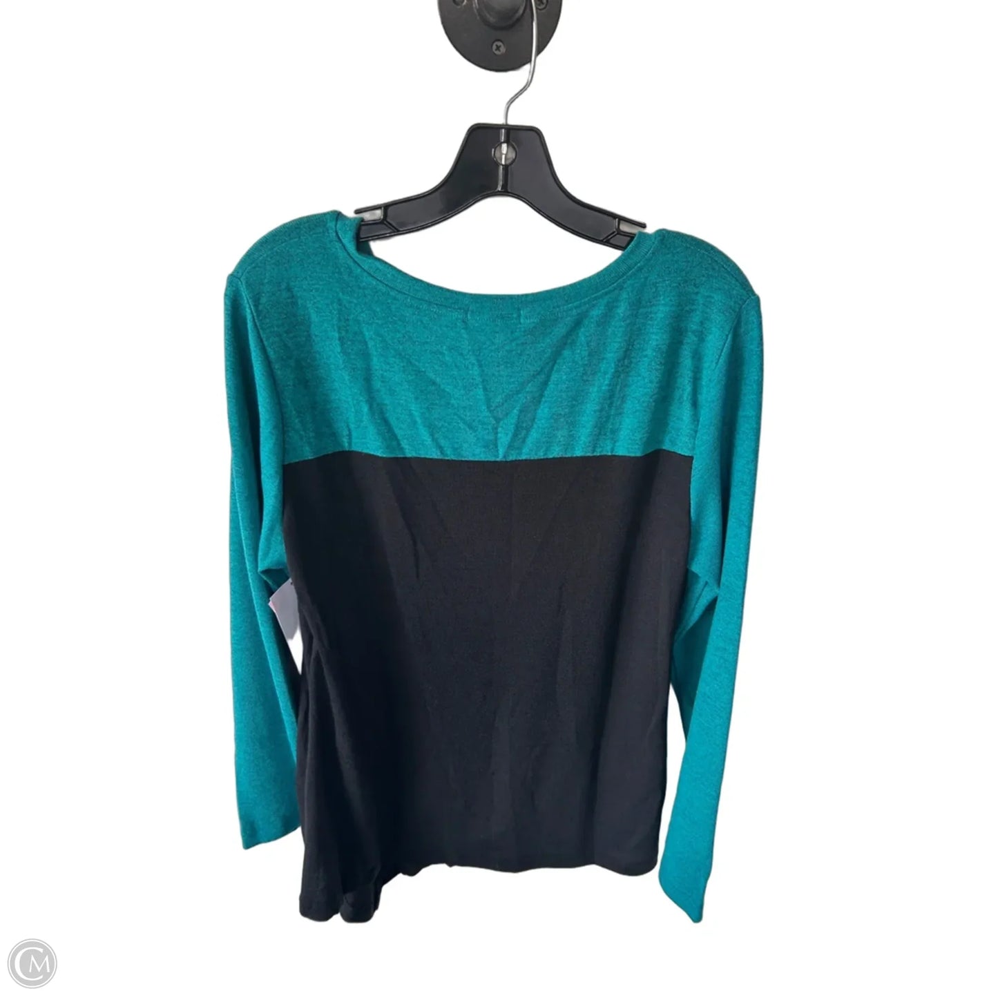 Sweater By Reborn In Black & Blue, Size: L