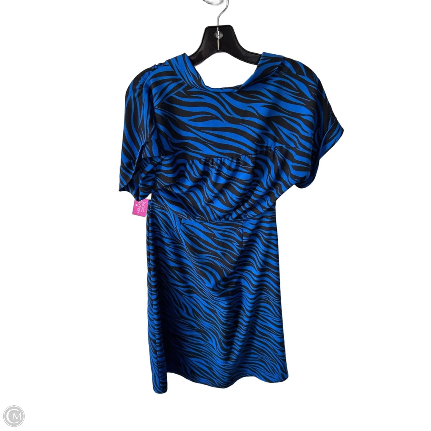 Dress Casual Midi By White House Black Market In Black & Blue, Size: Xs