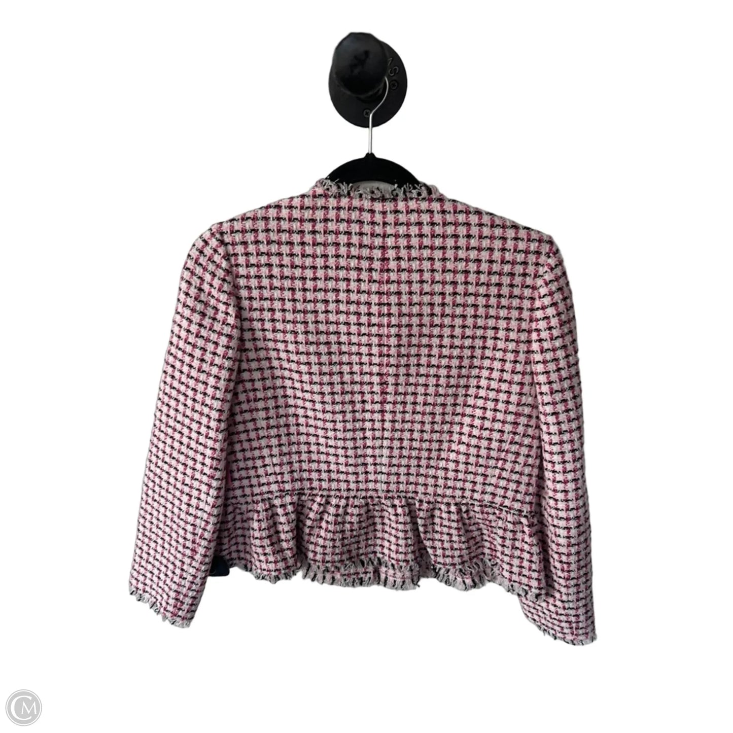 Blazer Designer By Kate Spade In Pink & White, Size: Xs