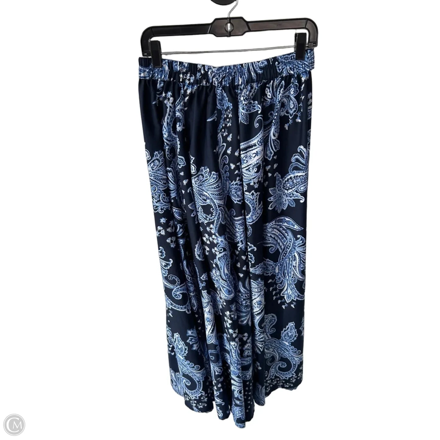 Skirt Maxi By Clothes Mentor In Blue & White, Size: 18