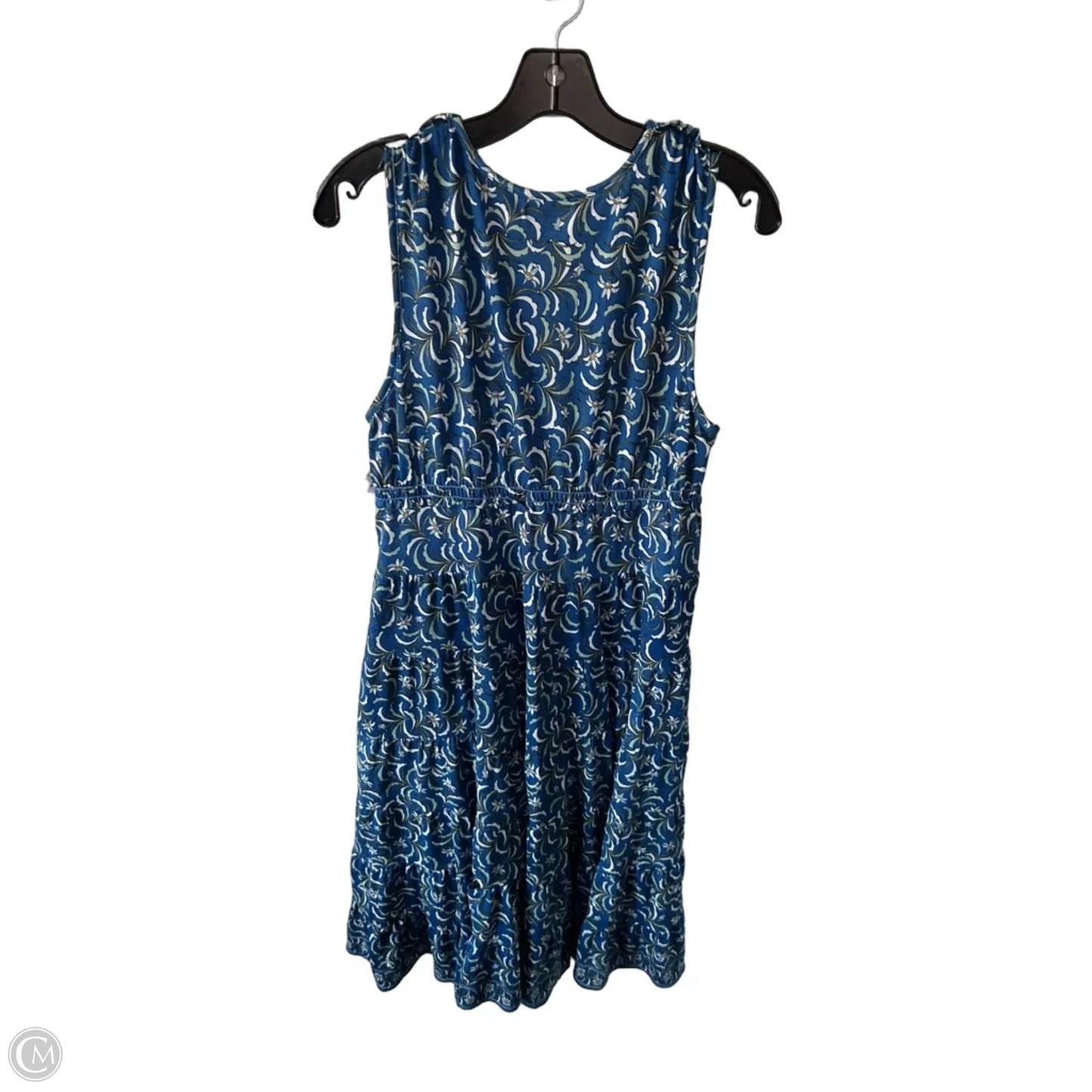 Dress Casual Midi By Max Studio In Blue & White, Size: L