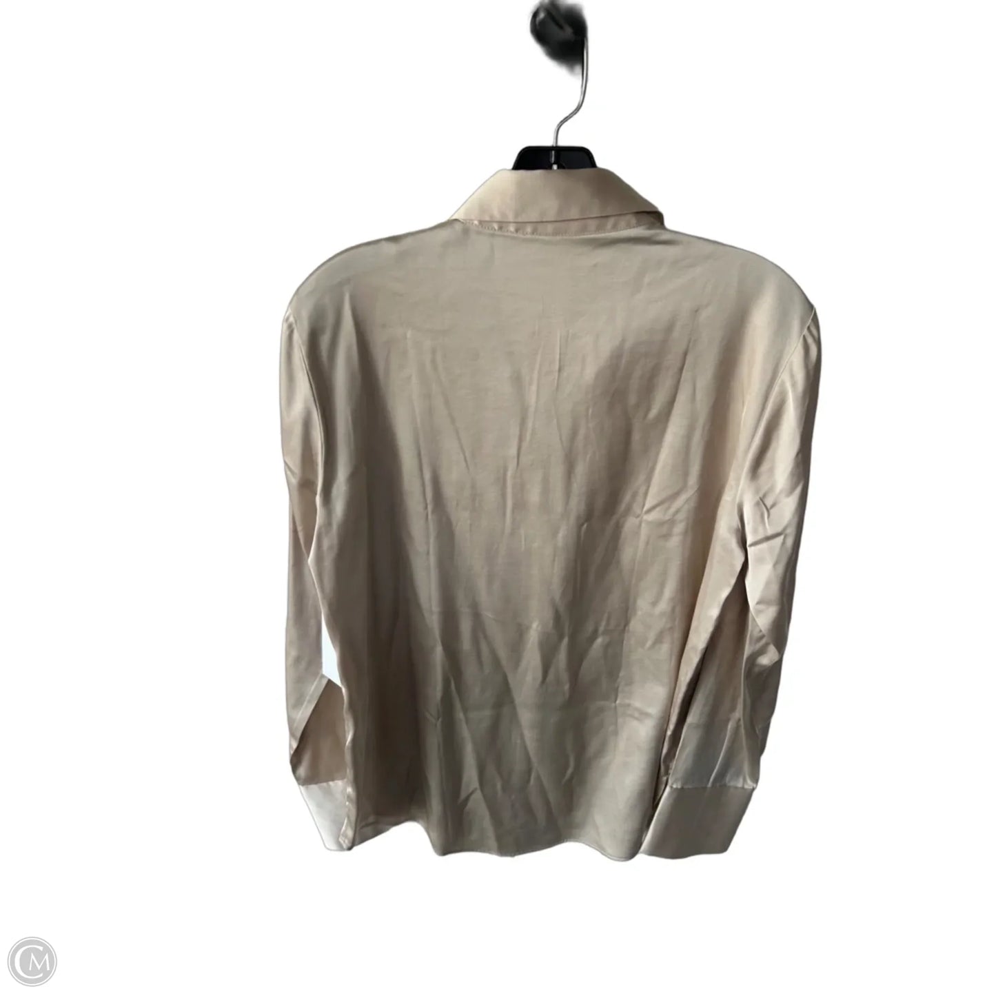 Top Long Sleeve By Abercrombie And Fitch In Beige, Size: S