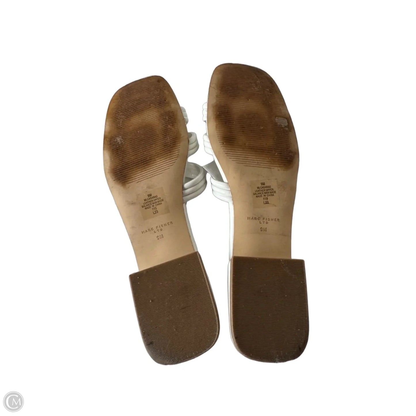 Sandals Flats By Marc Fisher In White, Size: 9