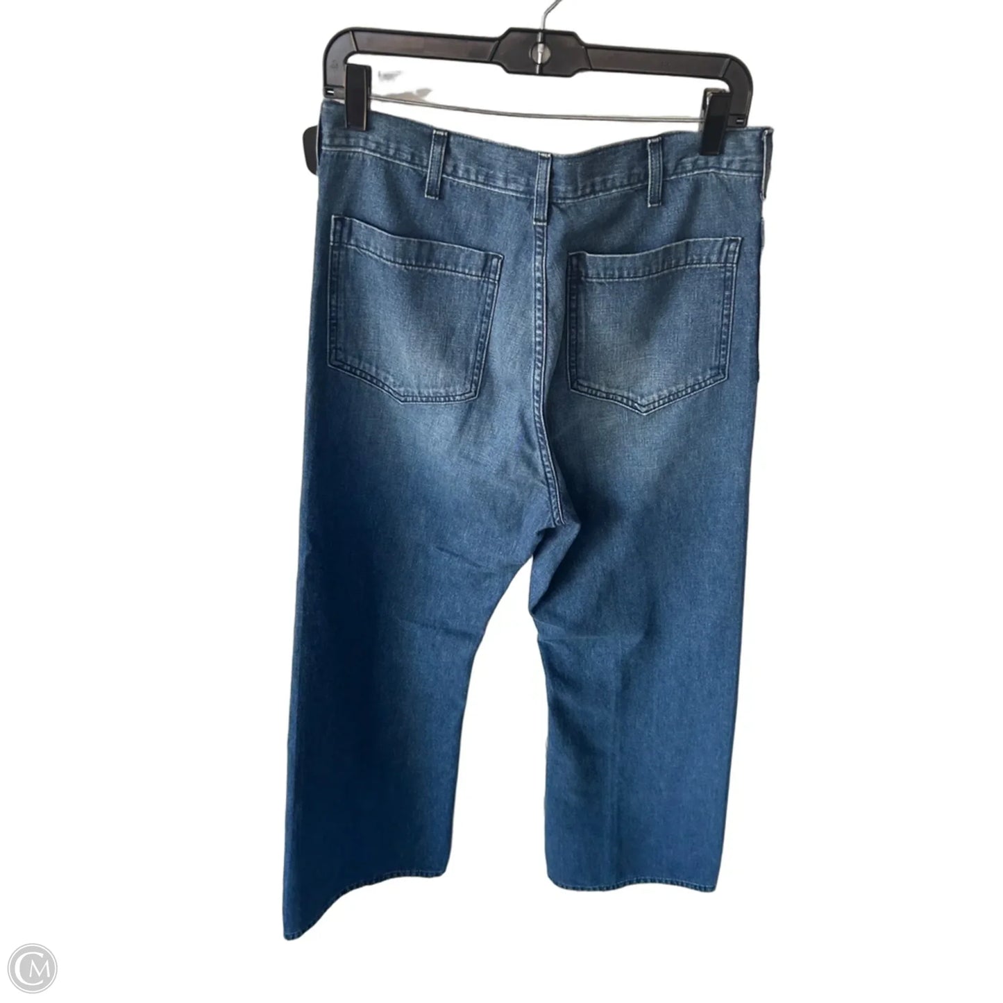 Jeans Wide Leg By The Great. In Blue Denim, Size: 8