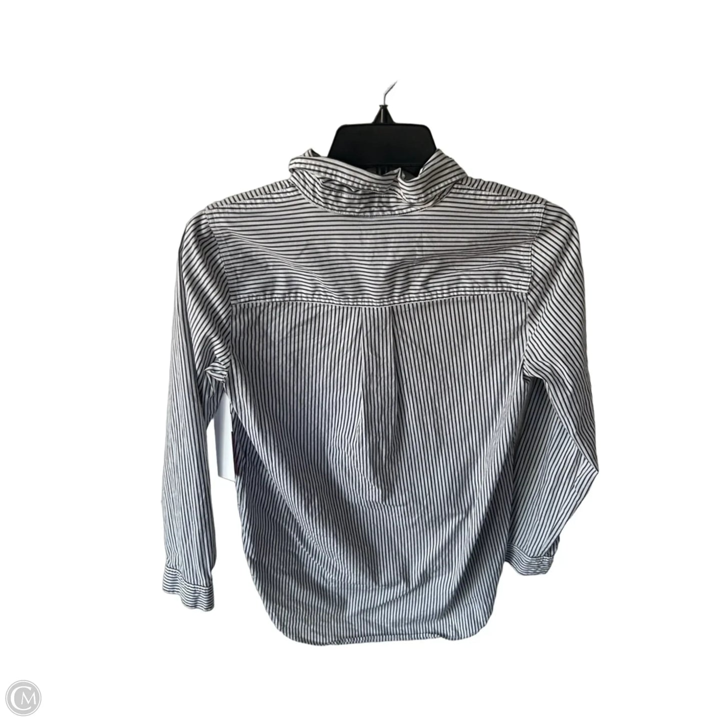 Top Long Sleeve By J. Crew In Blue & White, Size: Xxs