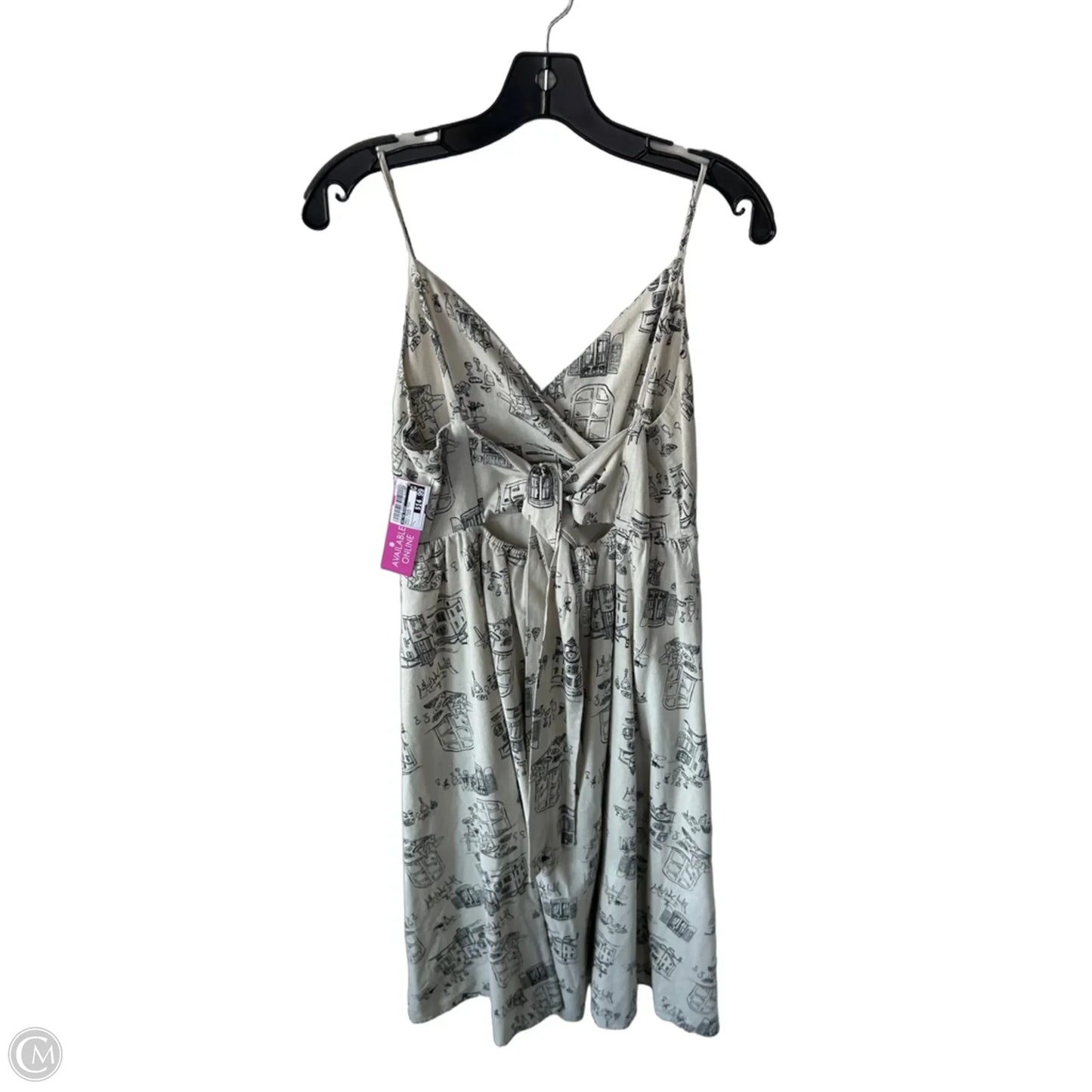 Dress Casual Midi By By The River In Black & Cream, Size: L