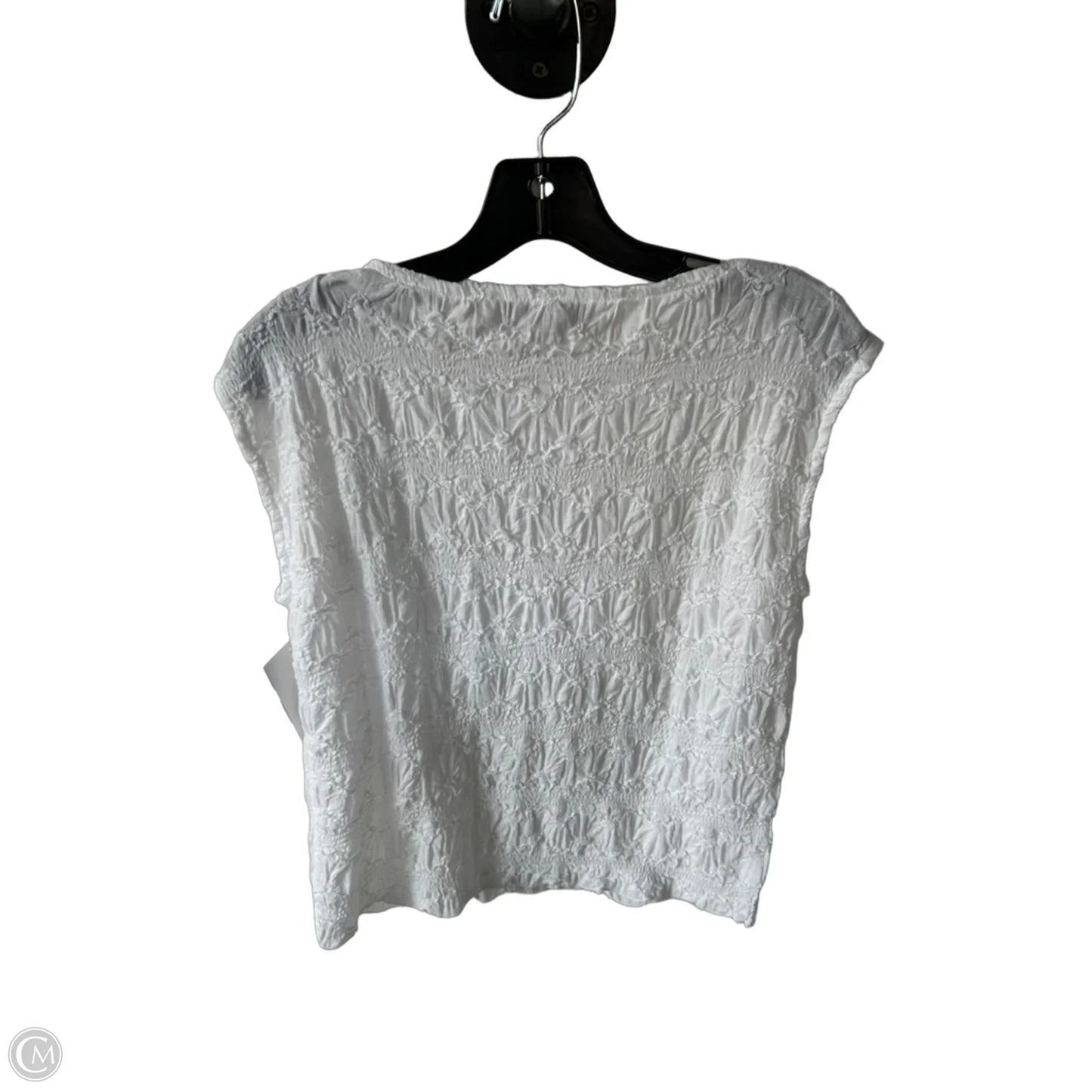 Top Sleeveless By Loft In White, Size: M