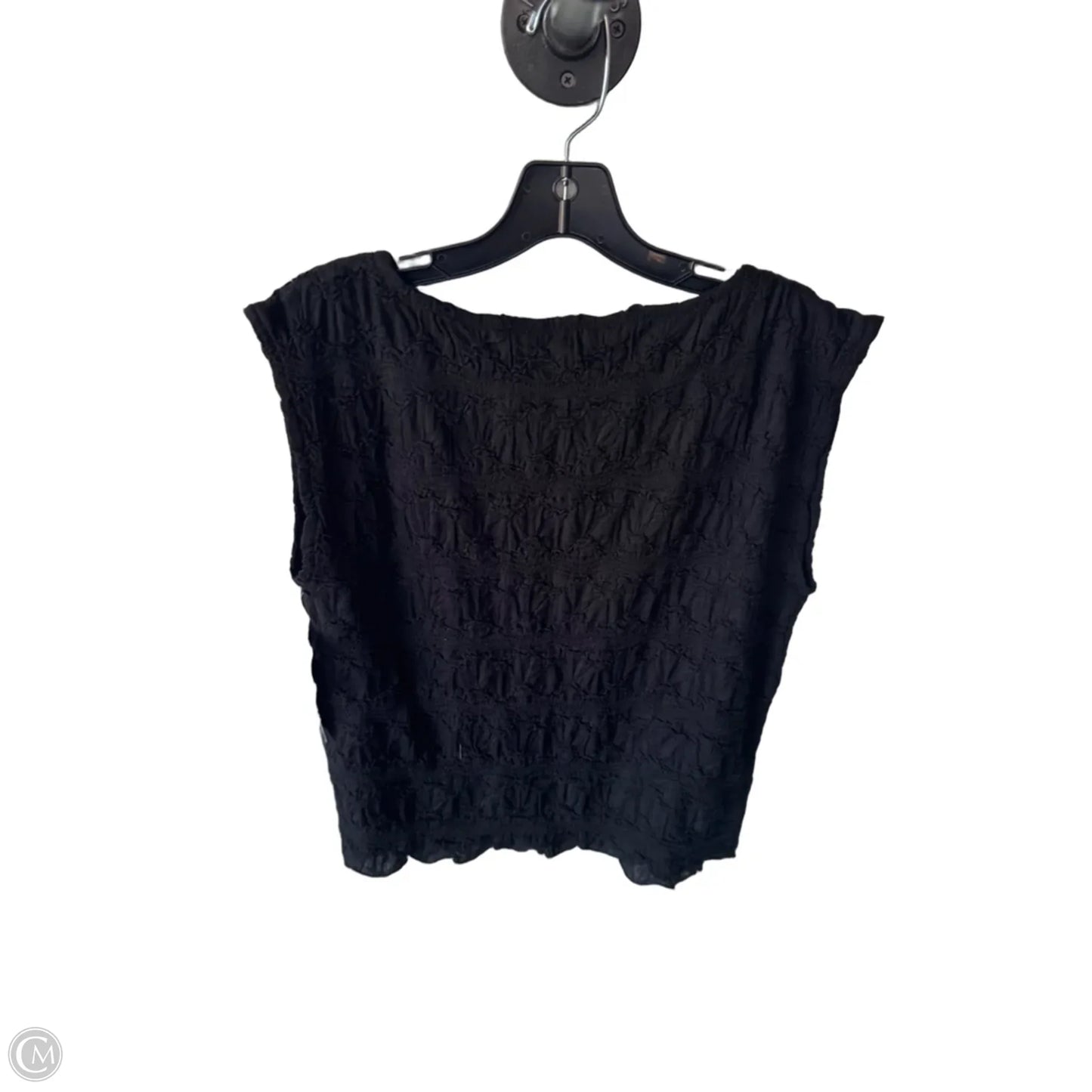 Top Sleeveless By Loft In Black, Size: M