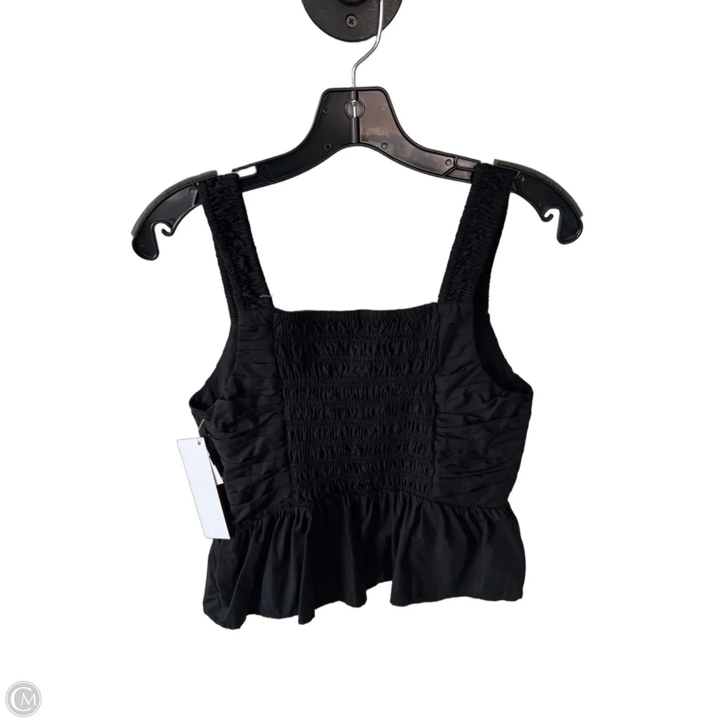 Top Sleeveless By Loft In Black, Size: S