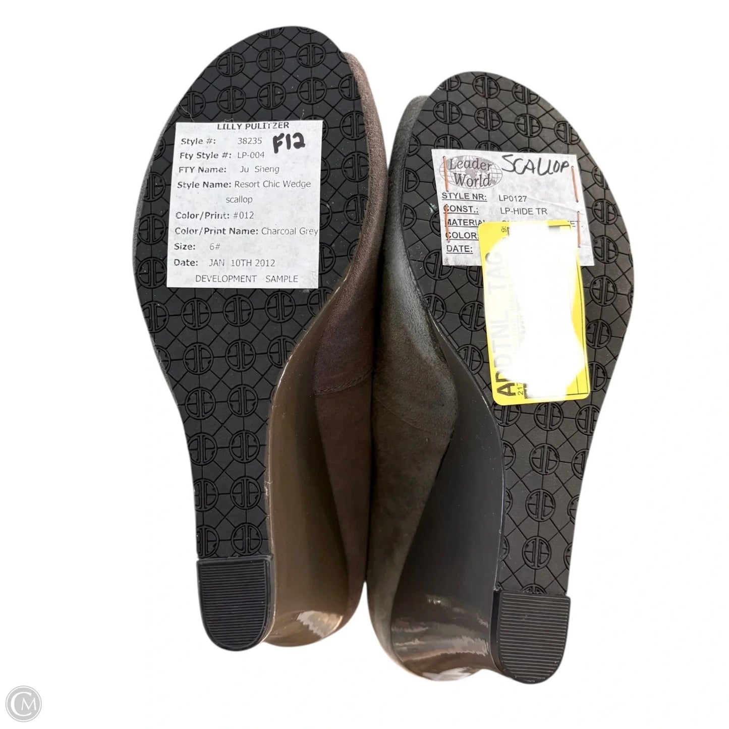 Shoes Designer By Lilly Pulitzer In Grey, Size: 6