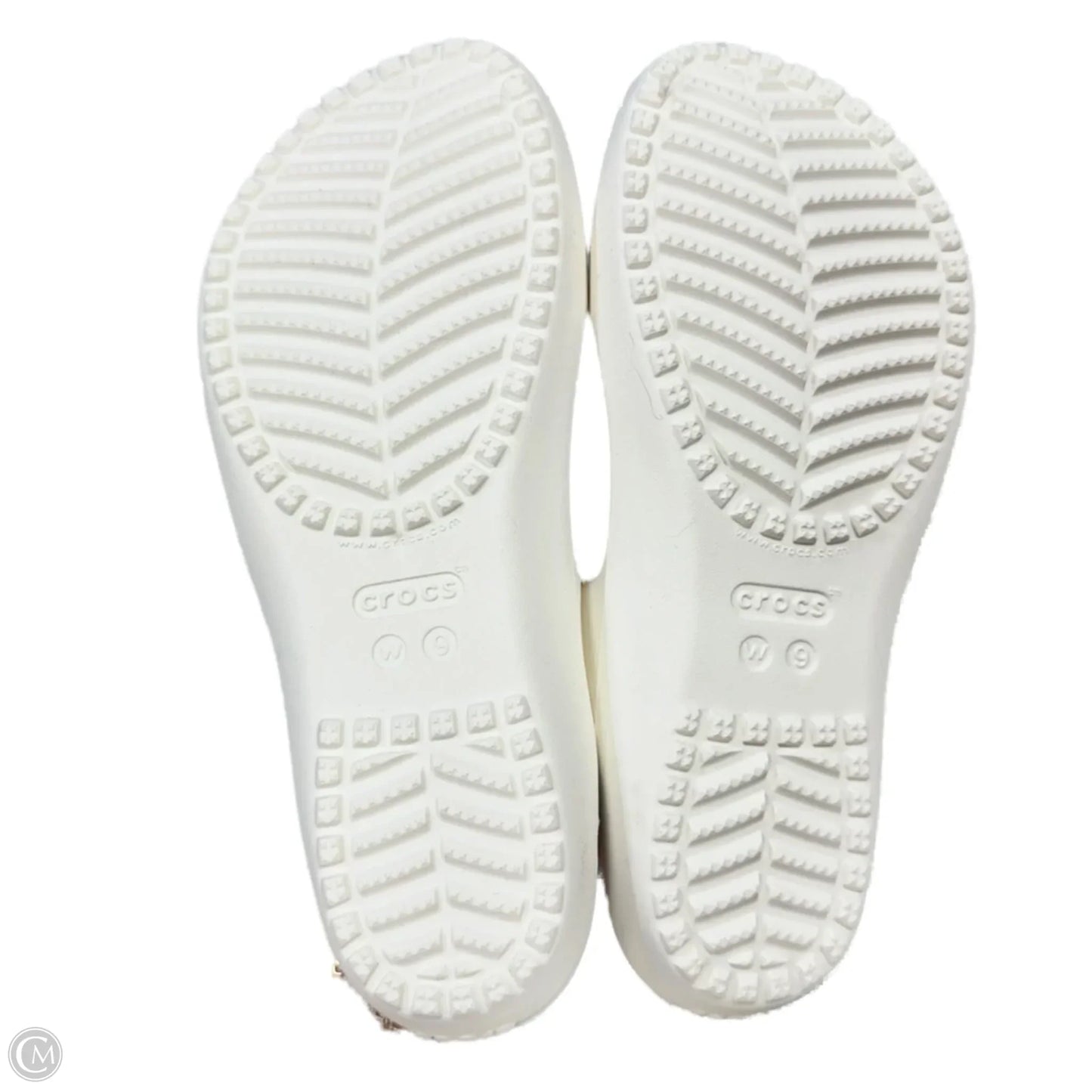 Sandals Sport By Crocs In White, Size: 9