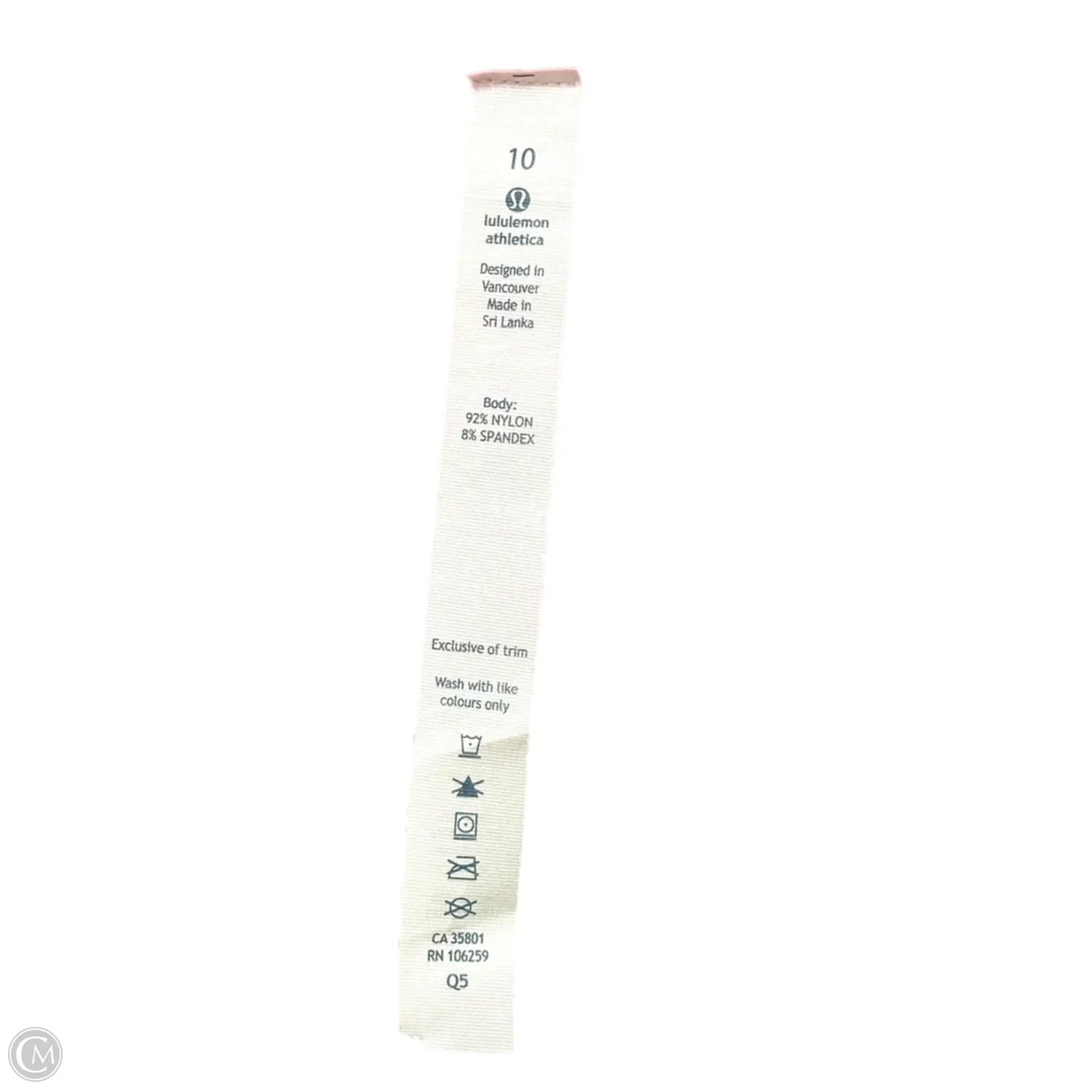 Athletic Leggings Capris By Lululemon In Pink, Size: M