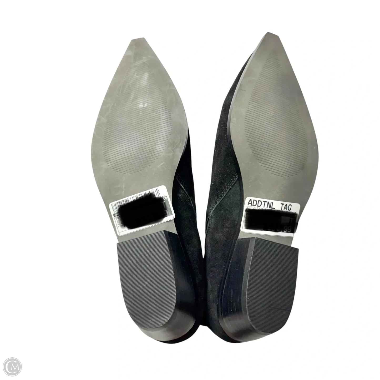 Boots Leather By Nine West In Black, Size: 9.5