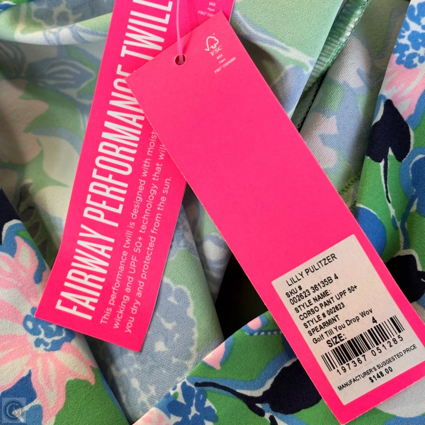 Pants Designer By Lilly Pulitzer In Floral Print, Size: 4