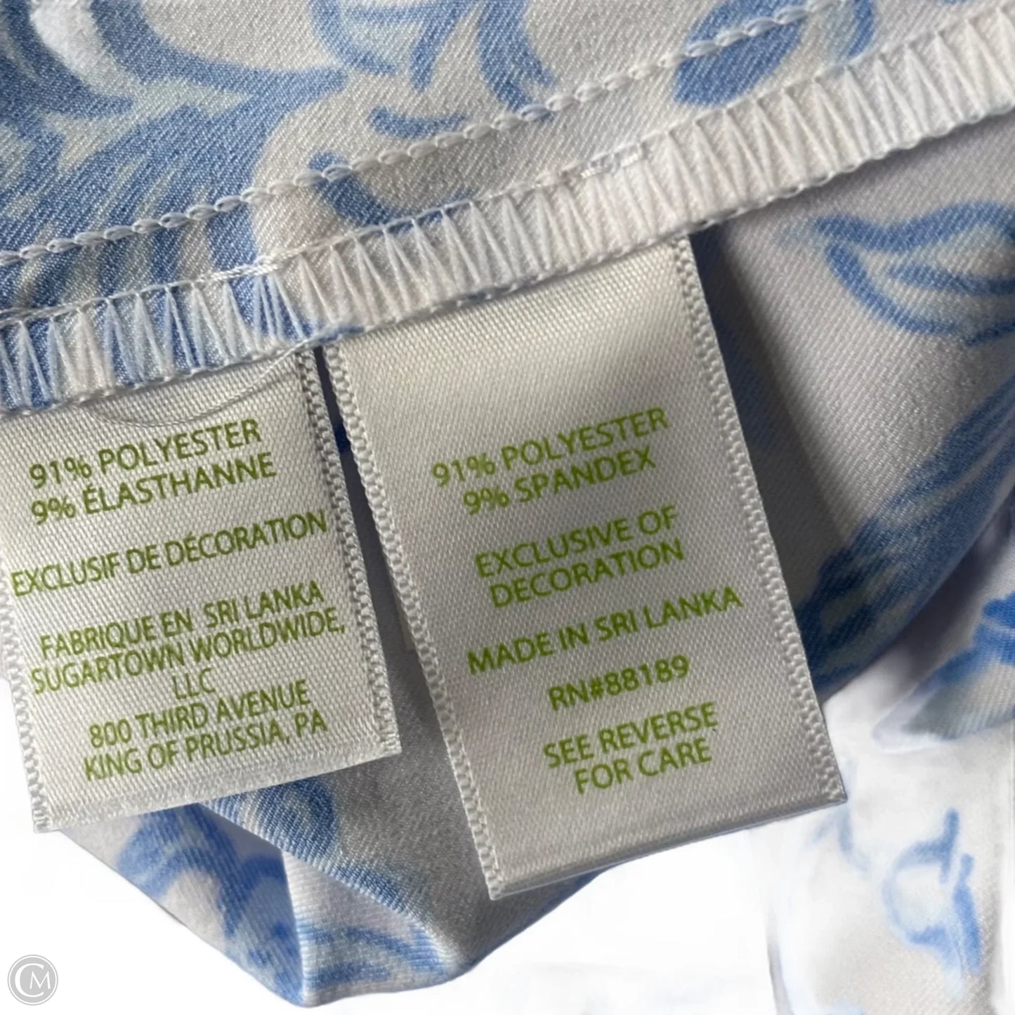 Pants Designer By Lilly Pulitzer In Blue & White, Size: 6