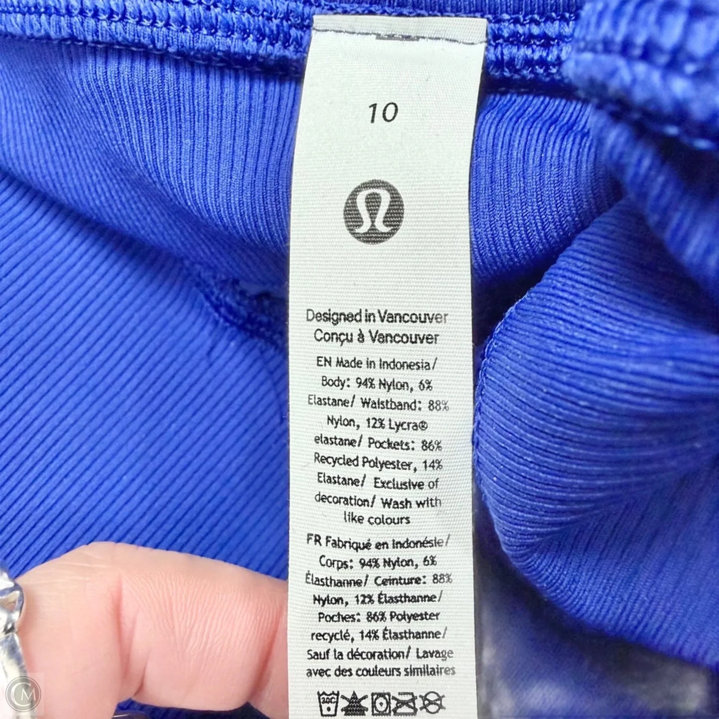 Athletic Pants By Lululemon In Blue, Size: M