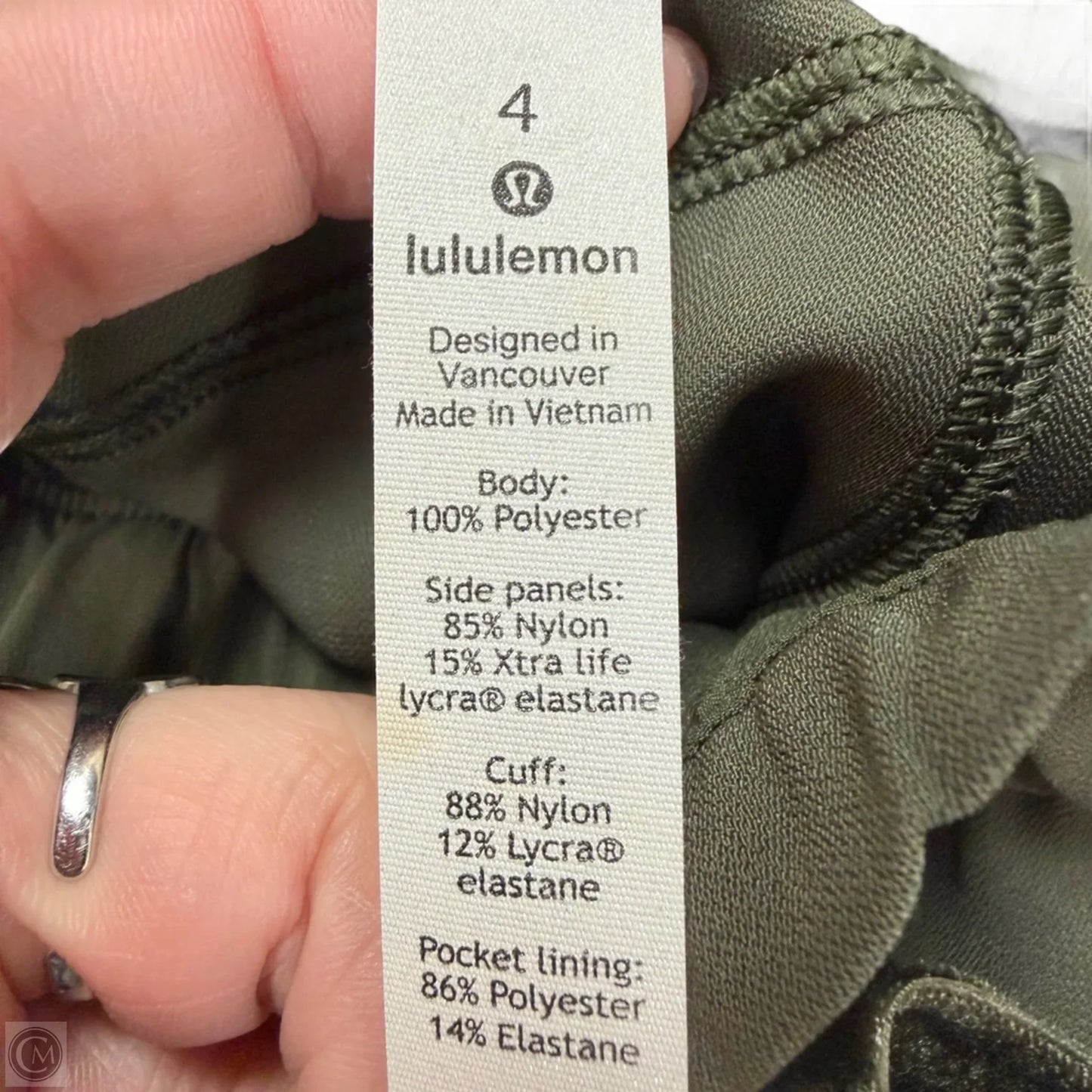 Athletic Pants By Lululemon In Green, Size: S