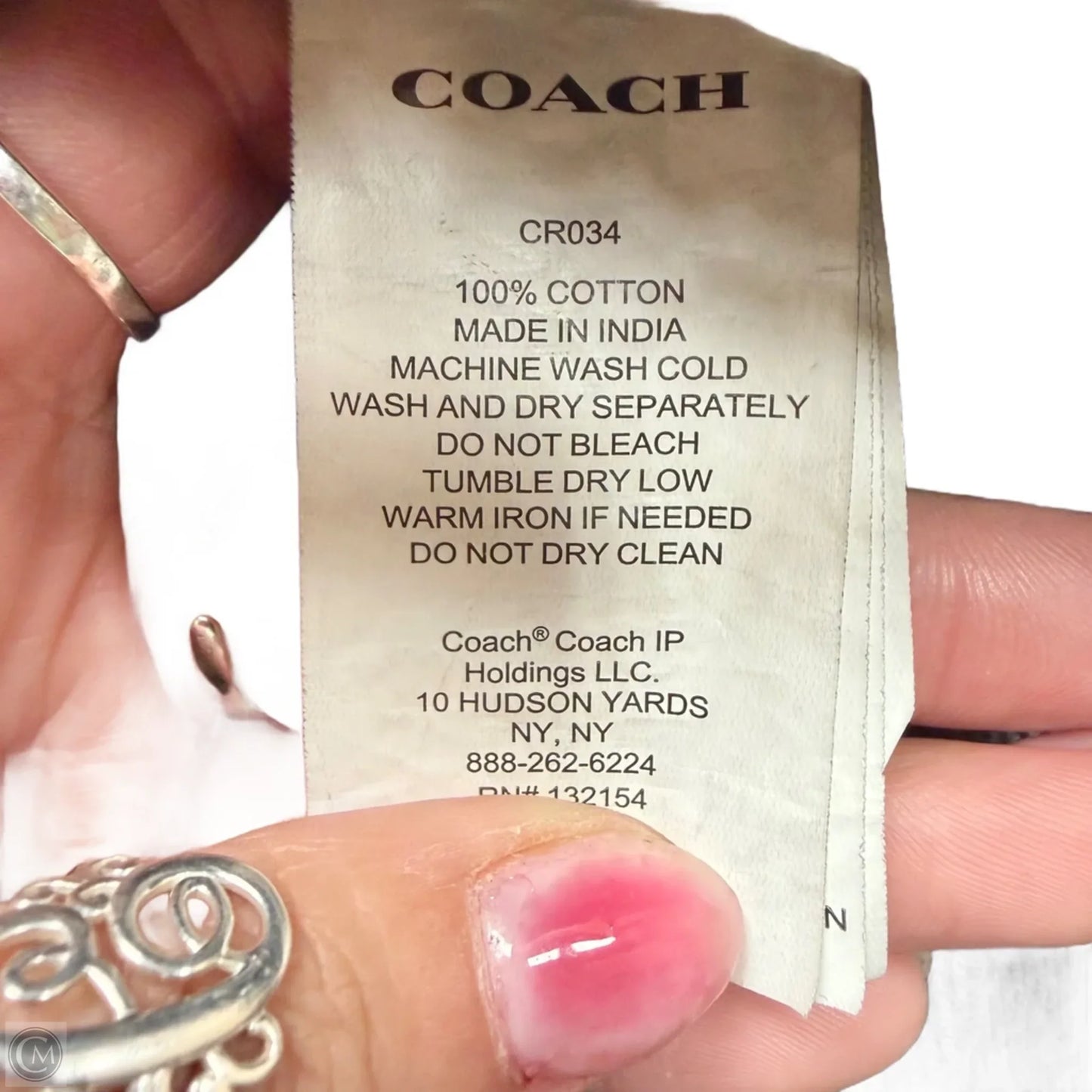 Pants Designer By Coach In Grey, Size: M