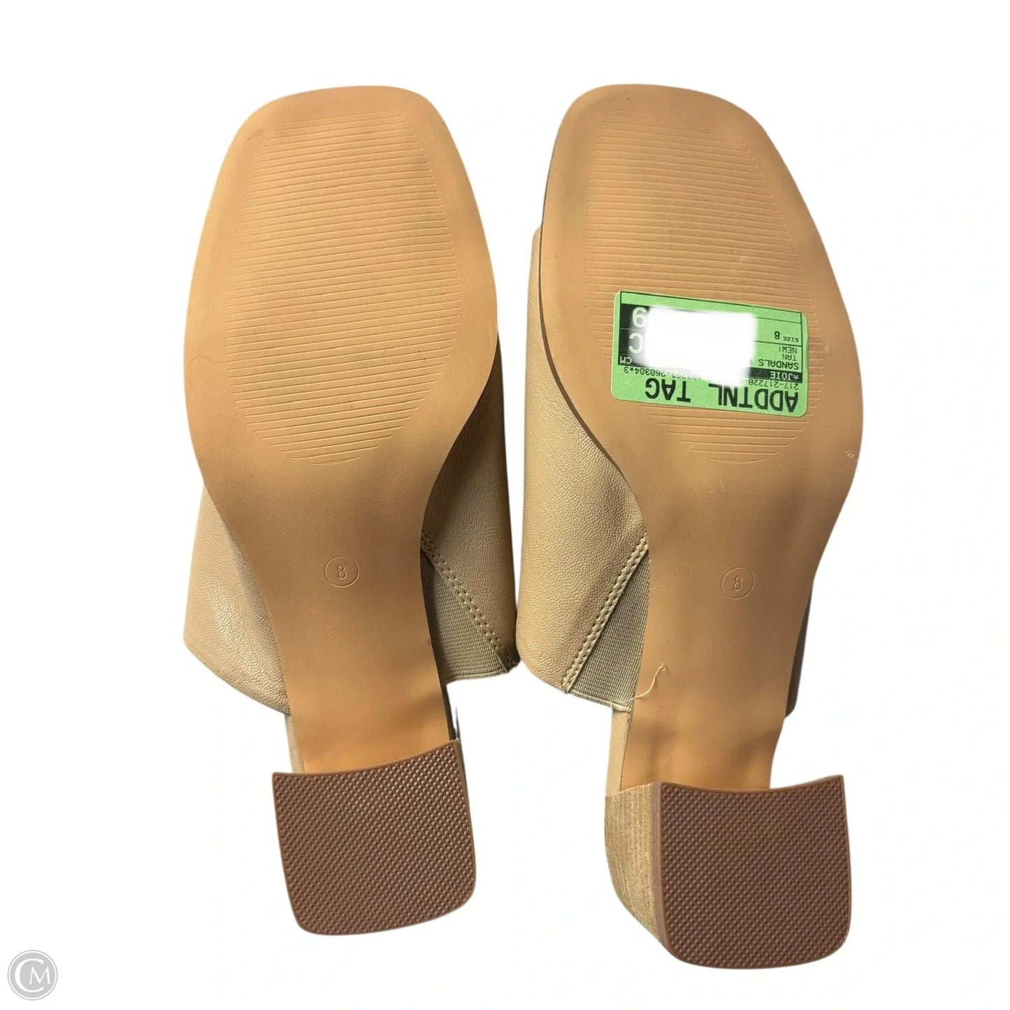 Sandals Heels Block By Joie In Tan, Size: 8