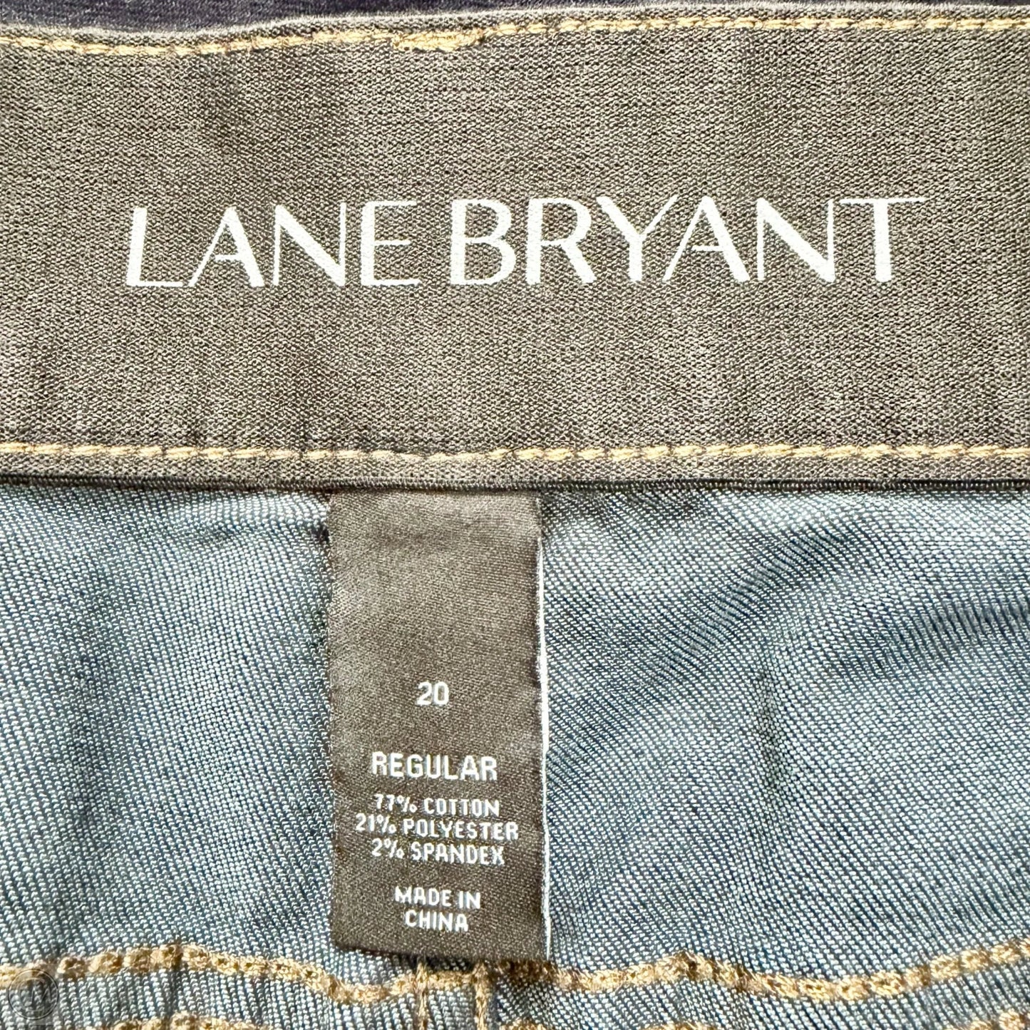 Jeans Straight By Lane Bryant In Blue Denim, Size: 20