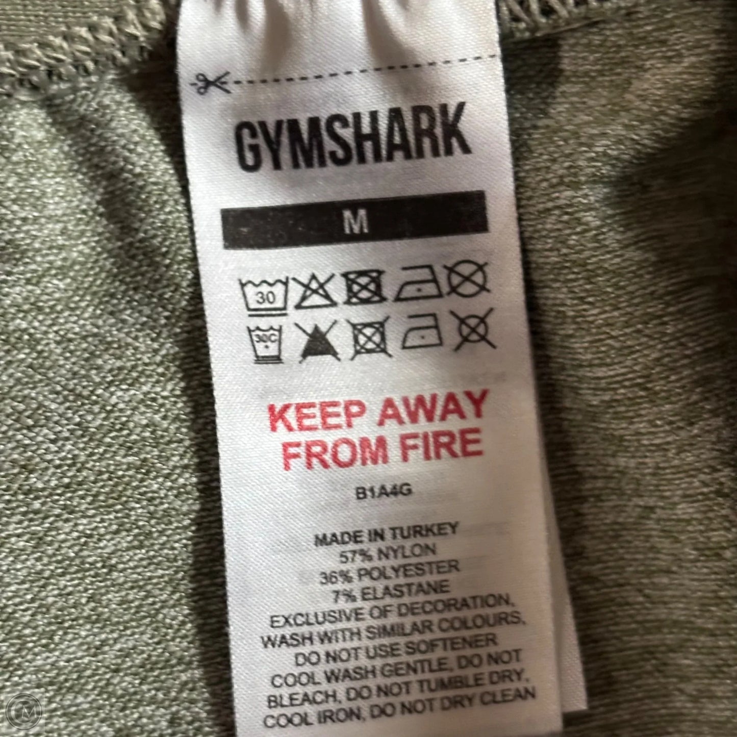 Athletic Shorts By Gym Shark In Green, Size: M
