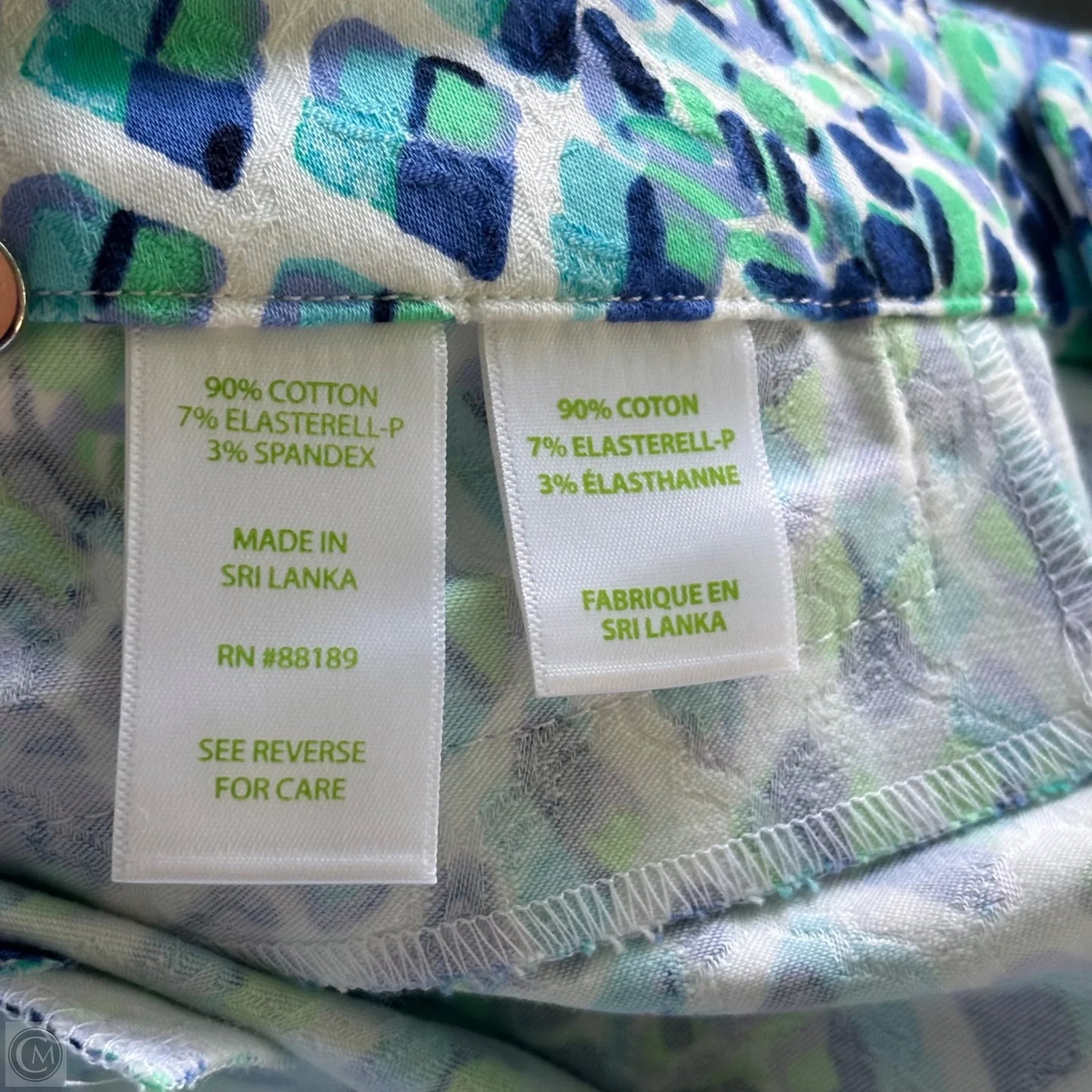 Pants Designer By Lilly Pulitzer In Blue & White, Size: 2