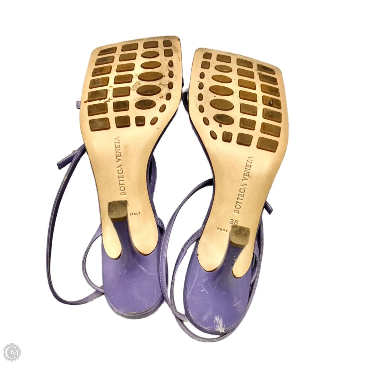 Sandals Designer By Bottega Veneta In Purple, Size: 7.5
