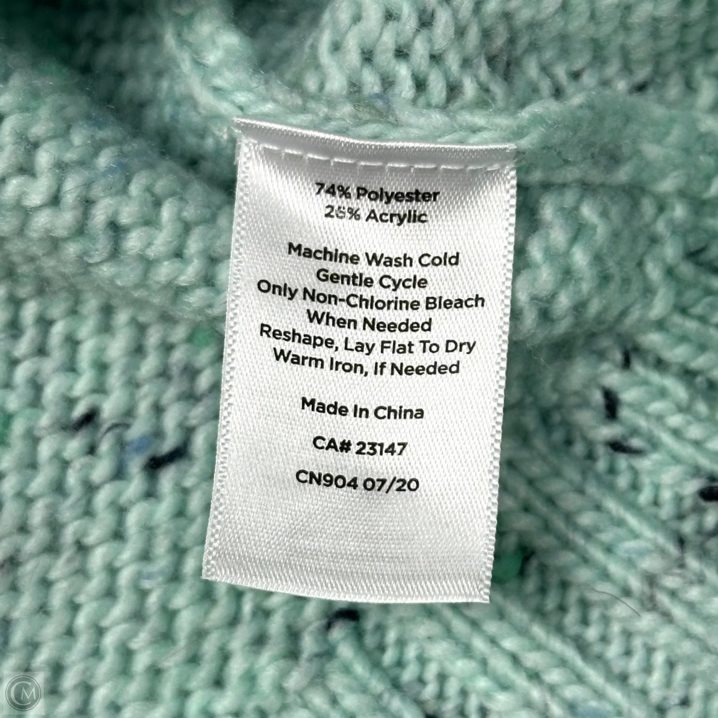 Sweater By Talbots In Blue, Size: 1x