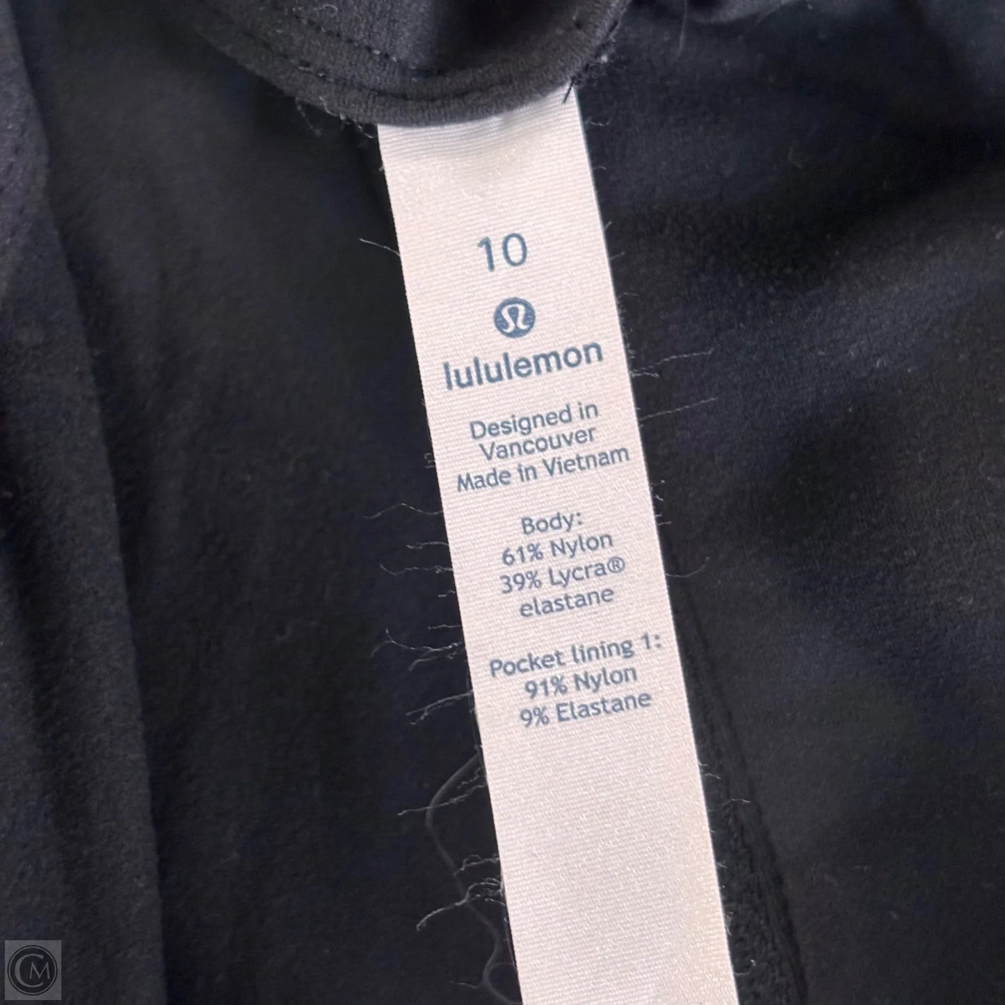 Athletic 3/4 zip By Lululemon In Black, Size: M