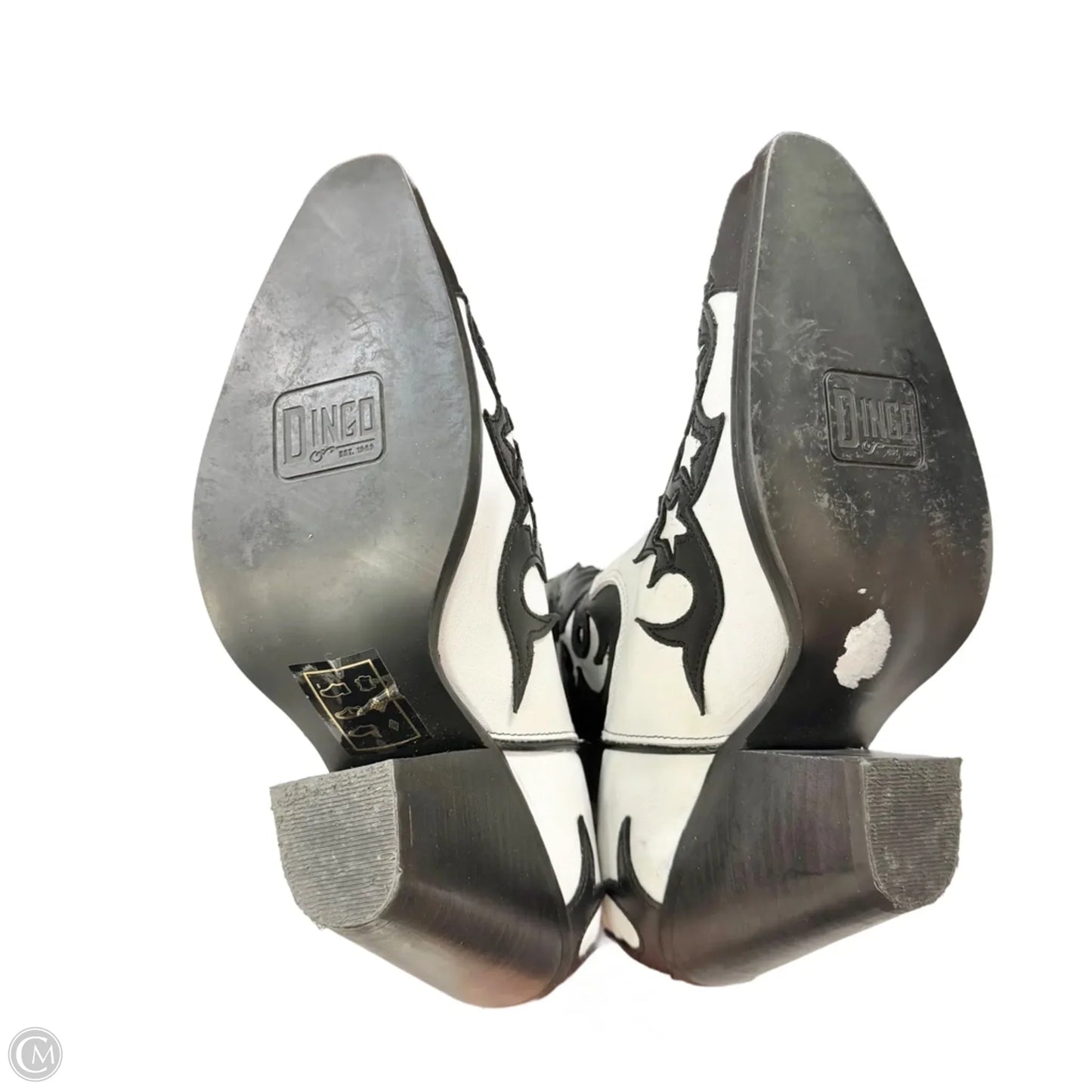 Boots Western By Dingo In Black & White, Size: 10