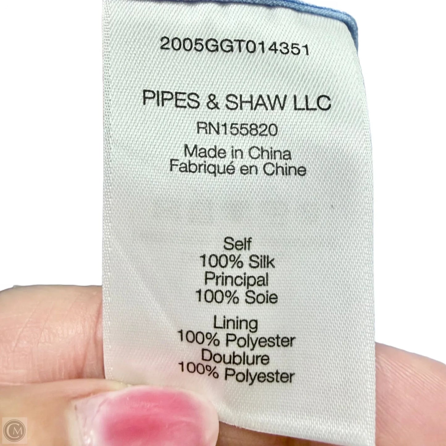 Blouse Long Sleeve By Veronica Beard In Blue, Size: S