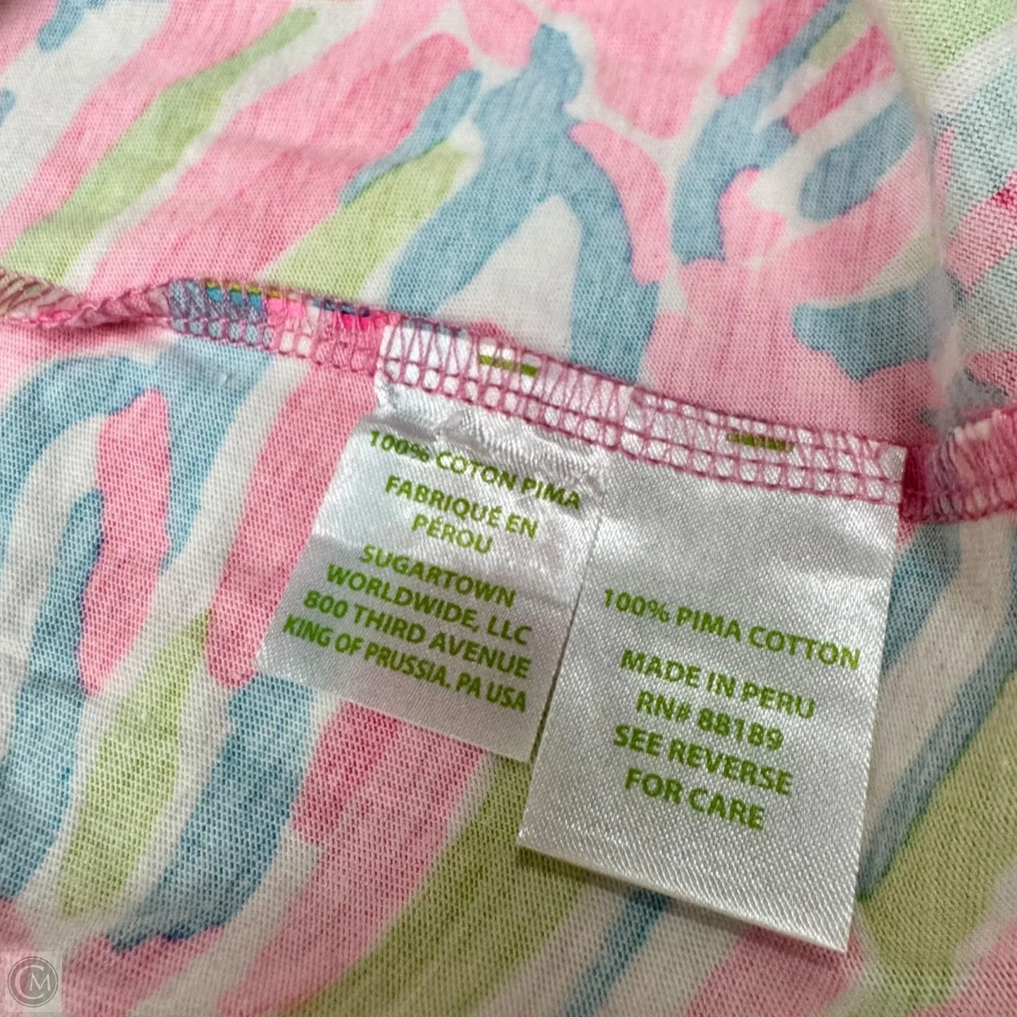 Dress Designer By Lilly Pulitzer In Green & Pink, Size: S