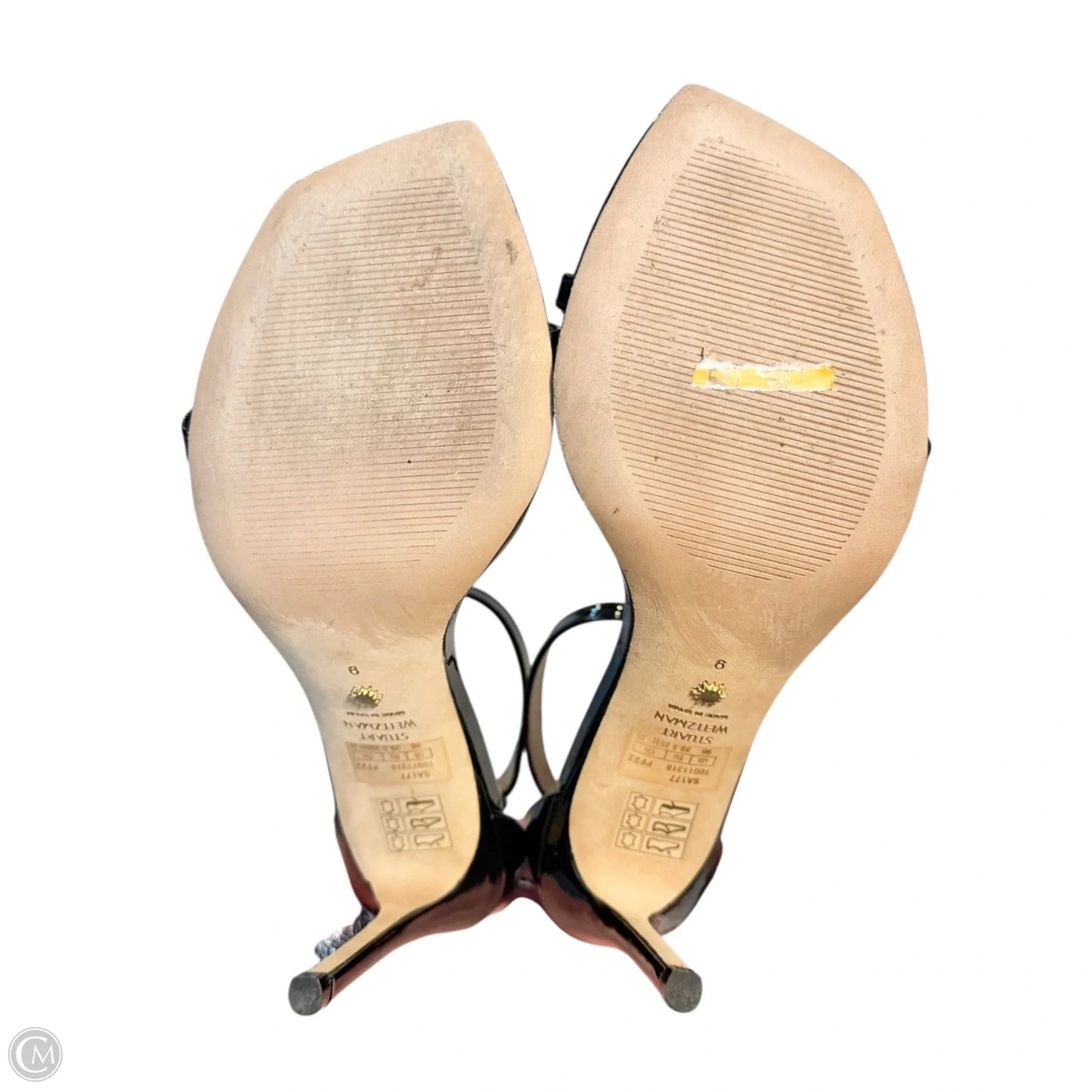 Sandals Designer By Stuart Weitzman In Black, Size: 9